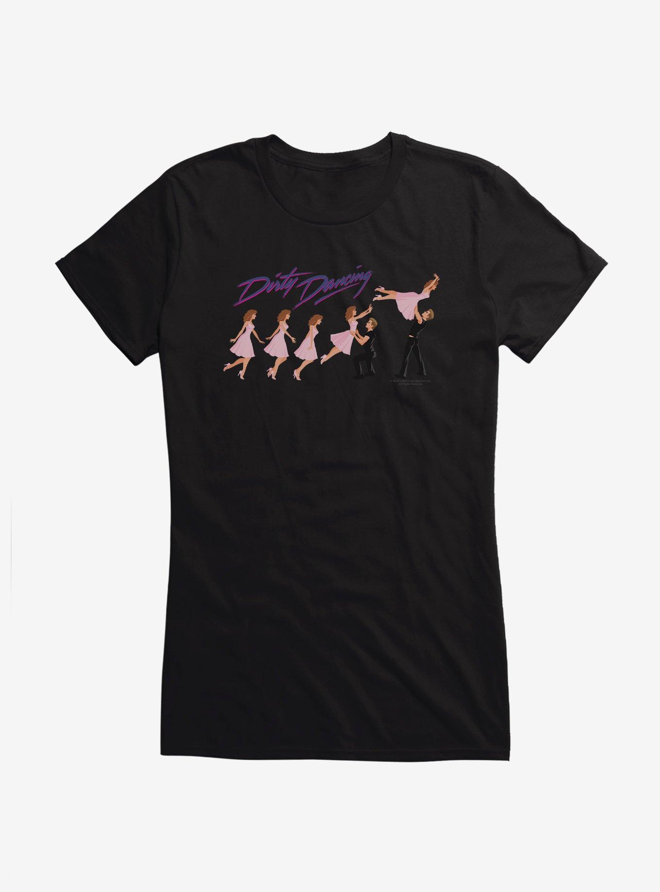 Dirty Dancing Lift Sequence Girls T-Shirt, BLACK, hi-res