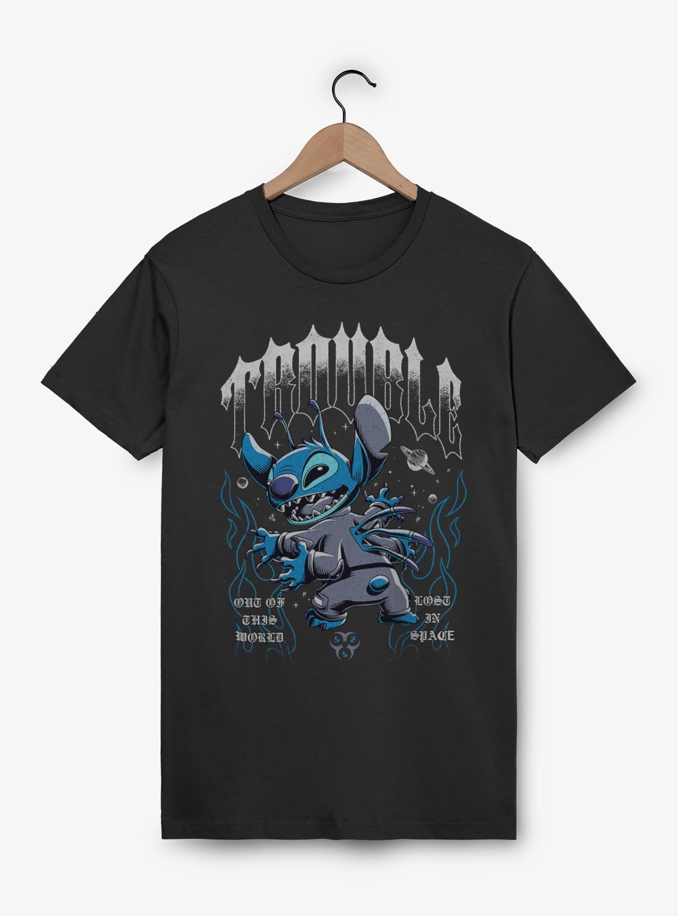 Disney Lilo & Stitch Cosmic Trouble T-Shirt BoxLunch Web Exclusive,New Products : American Fashion Style Bags On Sale