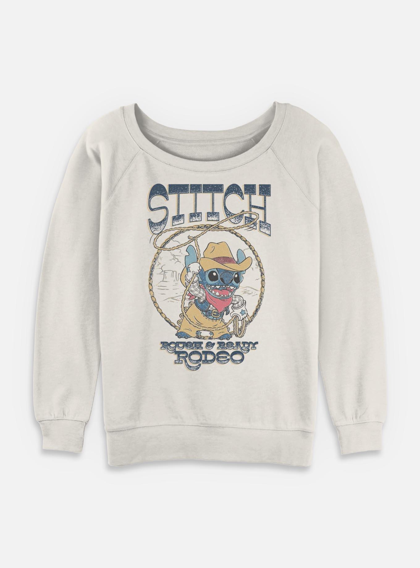 Disney Lilo & Stitch Rough & Ready Rodeo Womens Slouchy Sweatshirt BoxLunch Exclusive, , hi-res
