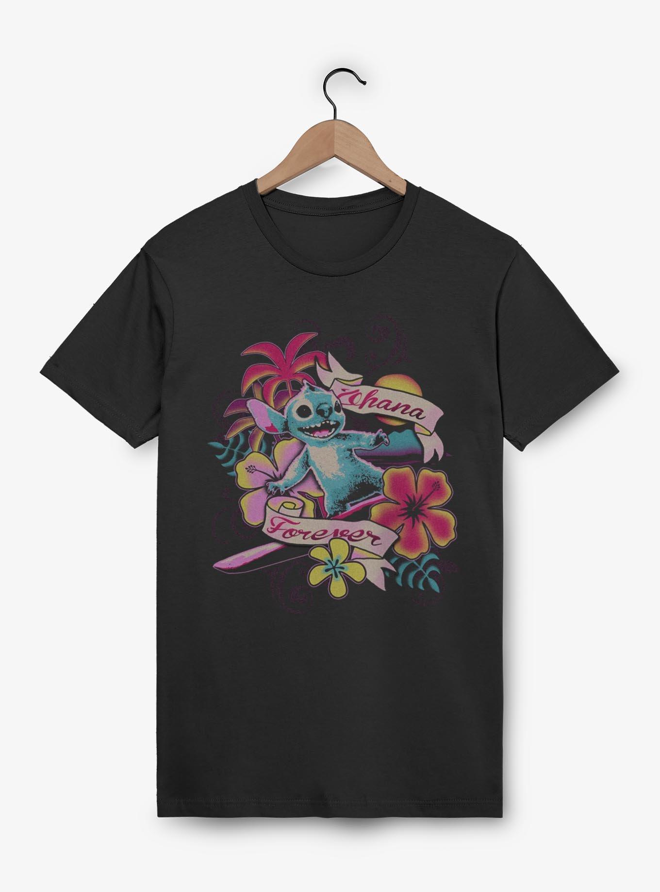 Disney Lilo & Stitch Surf Ohana Forever T-Shirt BoxLunch Exclusive, , hi-res
