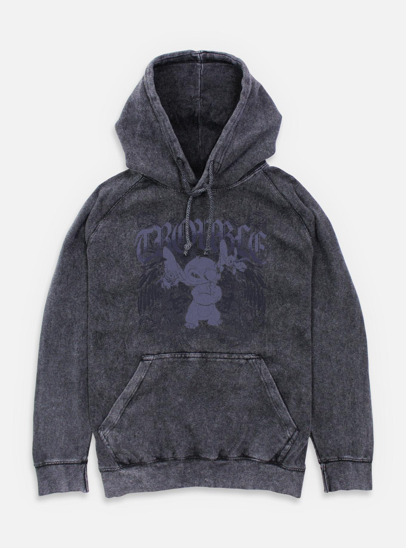 Disney Lilo & Stitch Total Trouble Mineral Wash Hoodie BoxLunch Exclusive, , hi-res