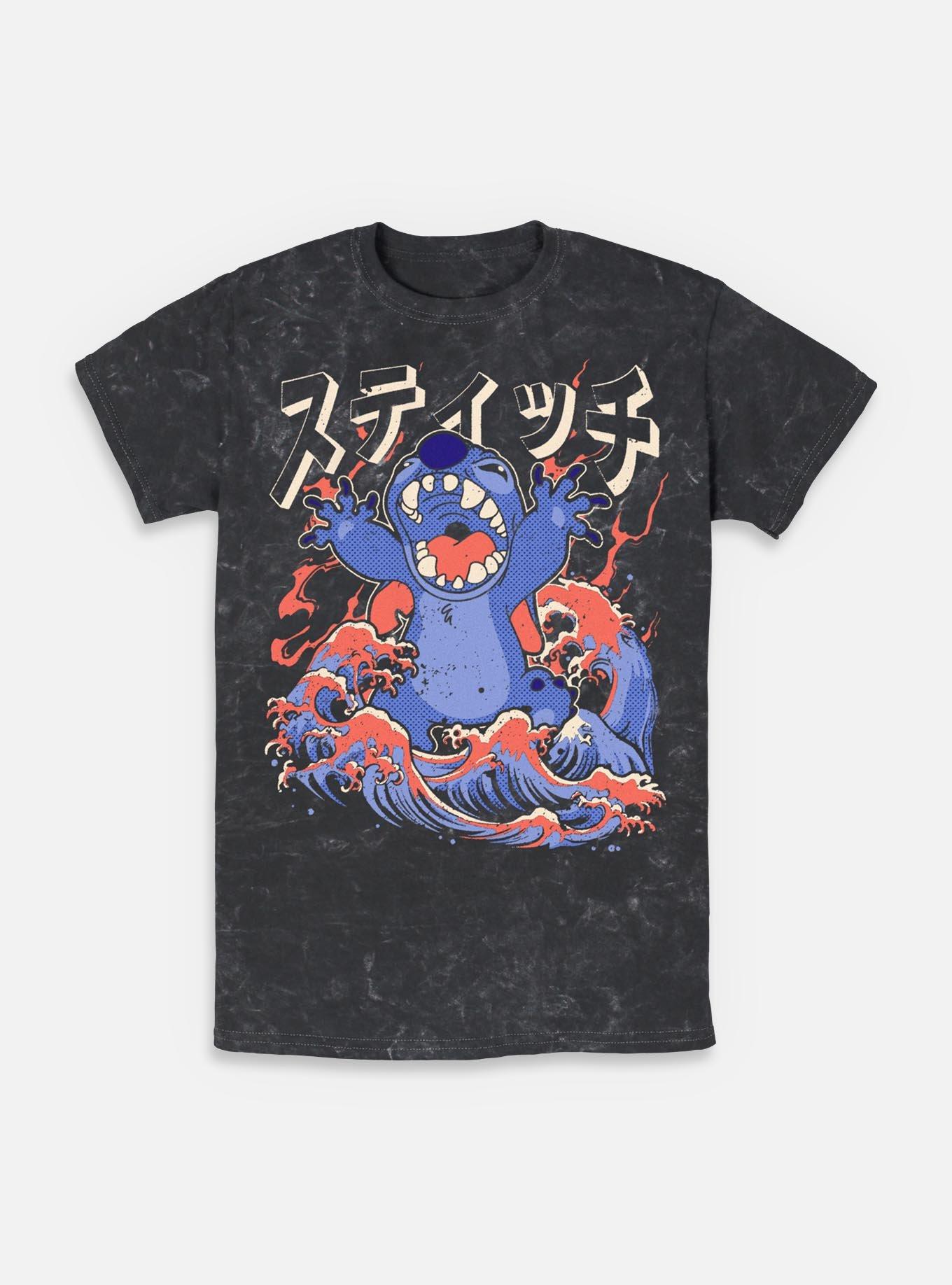Disney Lilo & Stitch Kaiju Stitch Mineral Wash T-Shirt BoxLunch Exclusive, , hi-res