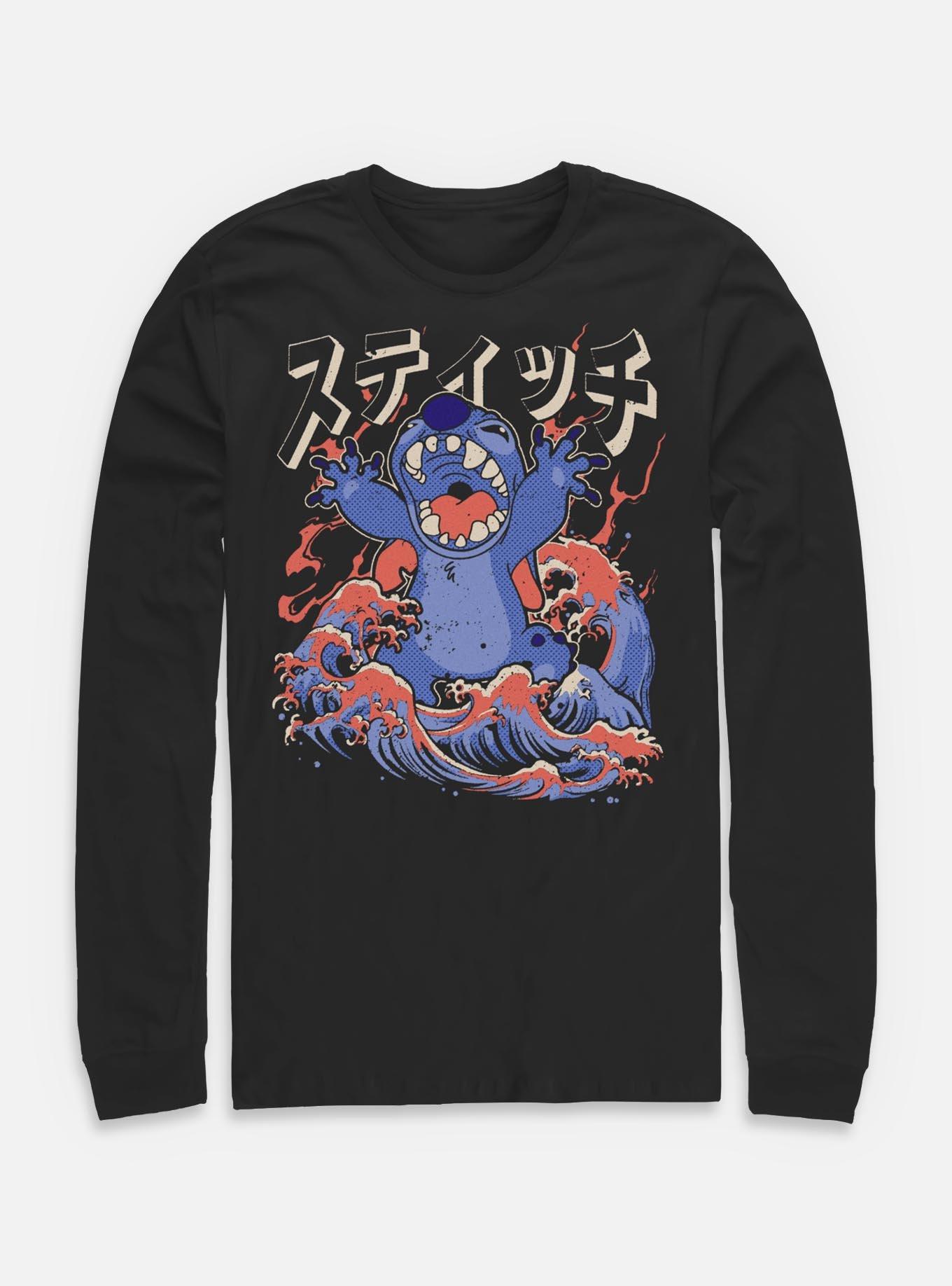 Disney Lilo & Stitch Kaiju Stitch Long-Sleeve T-Shirt BoxLunch Web Exclusive,New Products : American Fashion Style Bags On Sale