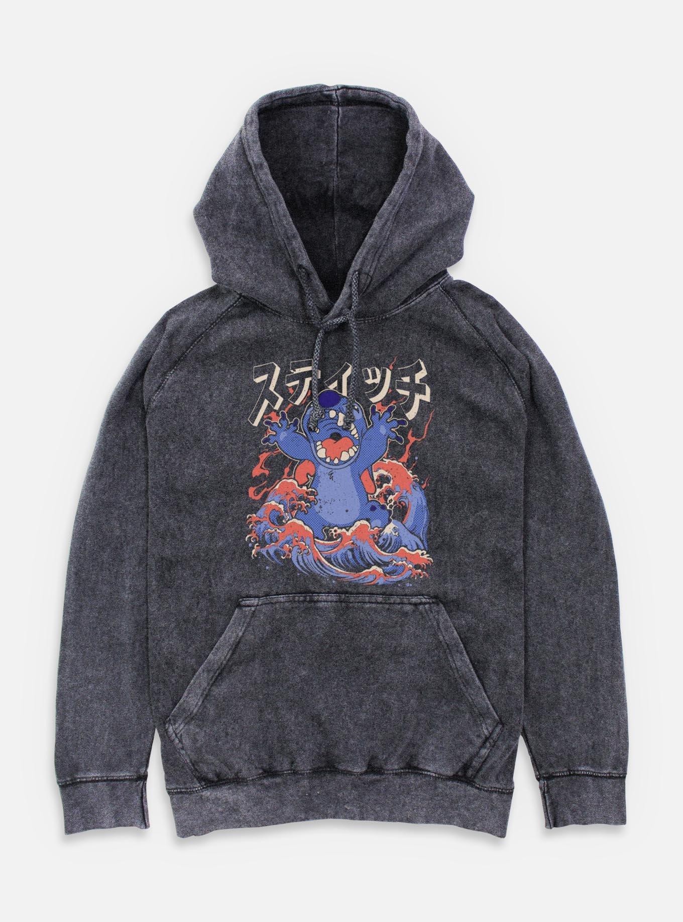 Disney Lilo & Stitch Kaiju Stitch Mineral Wash Hoodie BoxLunch Web Exclusive,New Products : American Fashion Style Bags On Sale