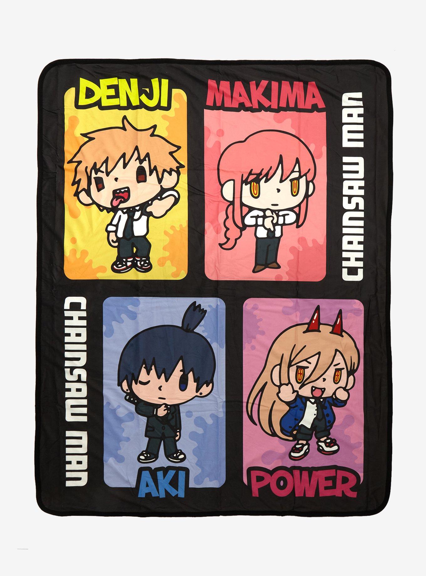 Chainsaw Man Chibi Group Throw Blanket, , hi-res