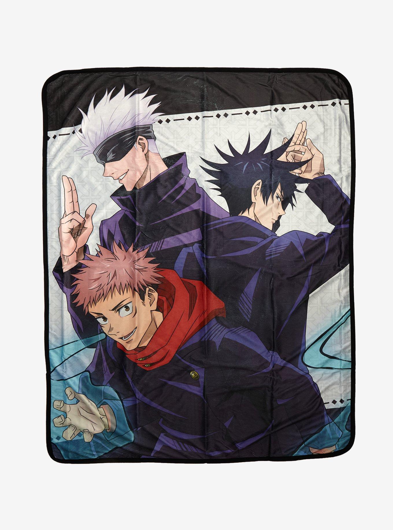 Jujutsu Kaisen Boy Trio Throw Blanket, , hi-res
