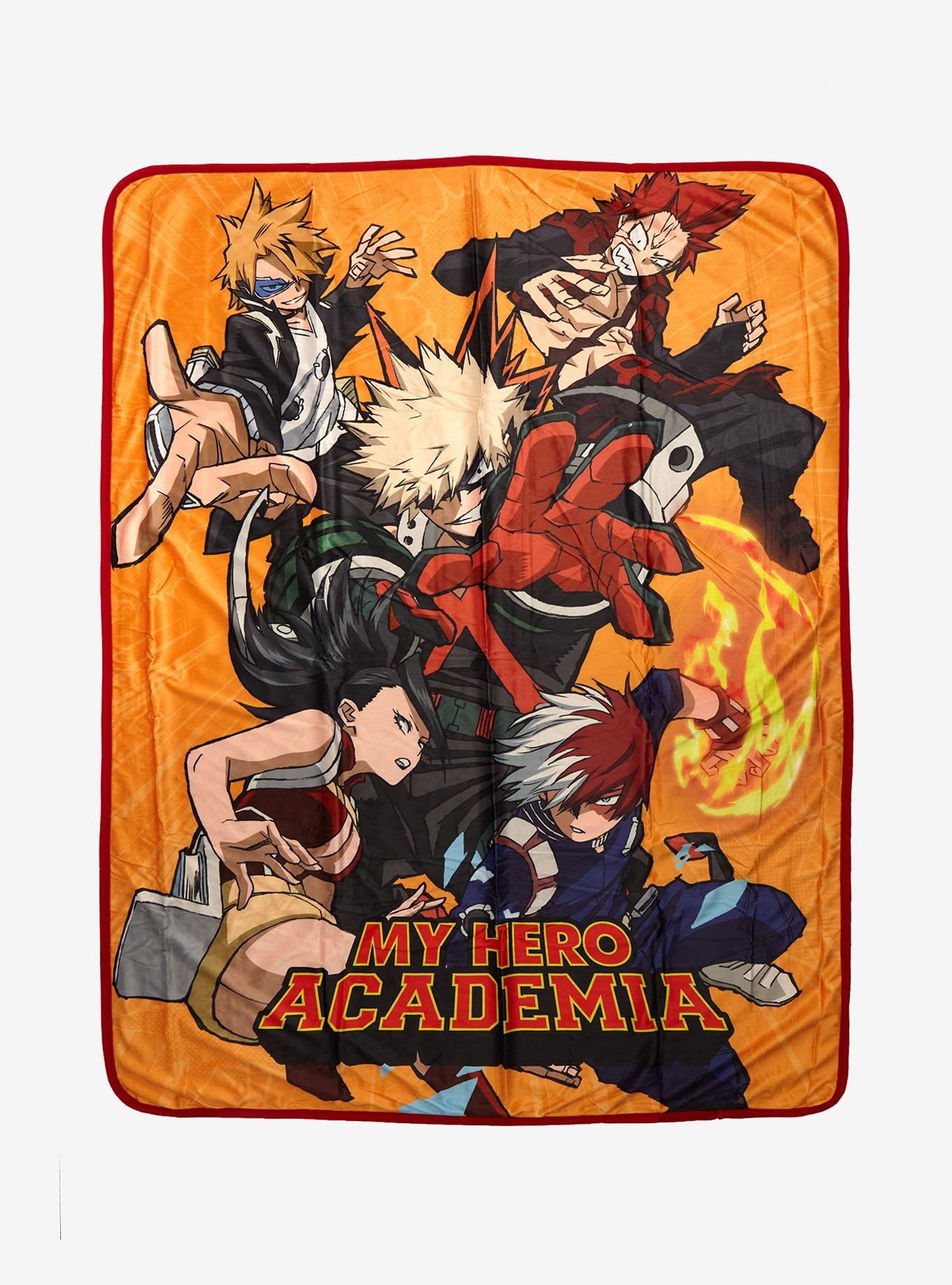 My Hero Academia Group Action Pose Throw Blanket, , hi-res