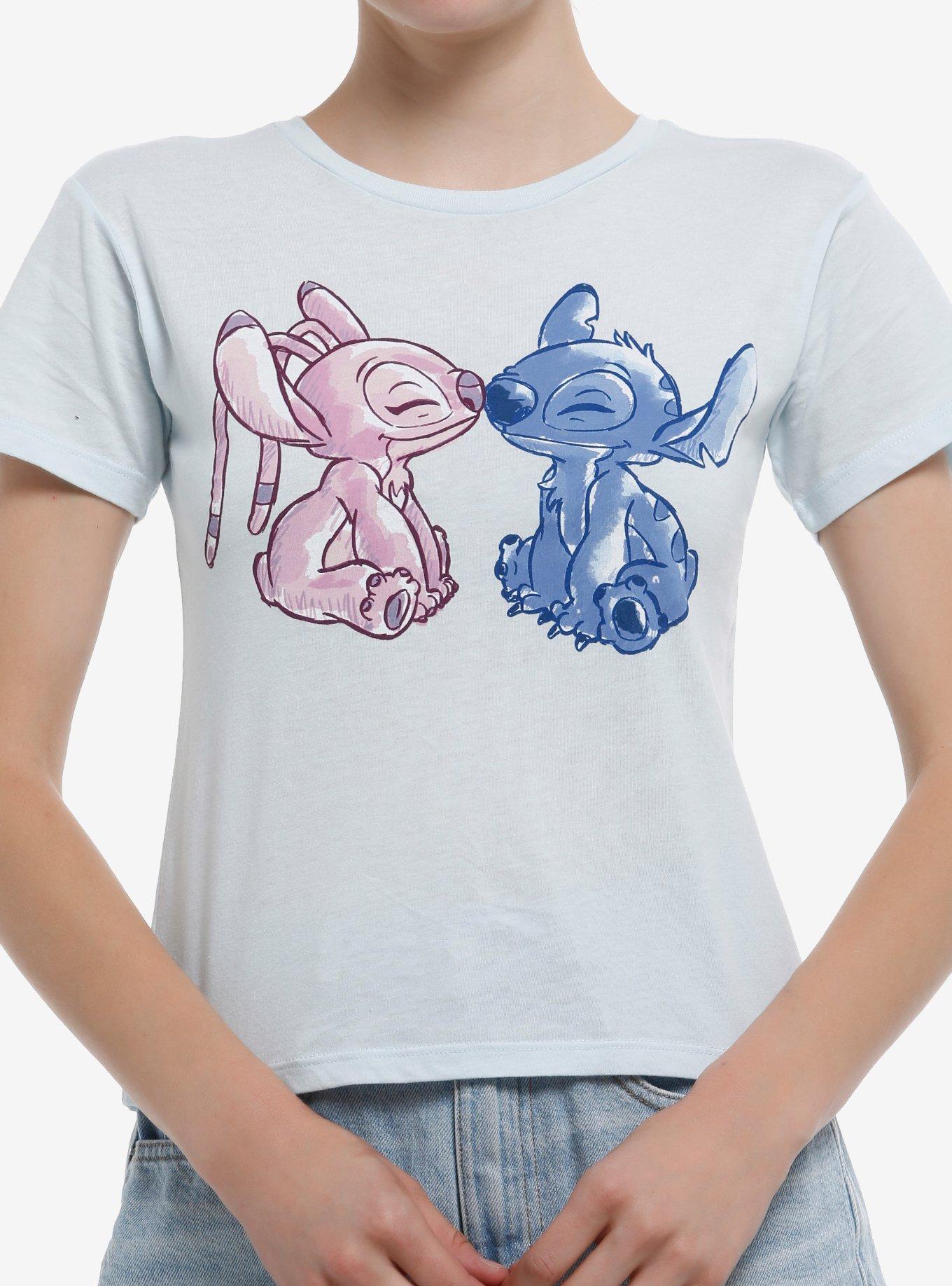 Disney Stitch & Angel Kiss Girls Baby T-Shirt, , hi-res