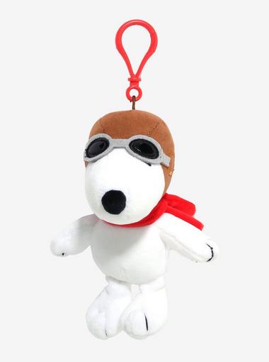 Peanuts Snoopy Flying Ace Plush Bag Charm | Hot Topic