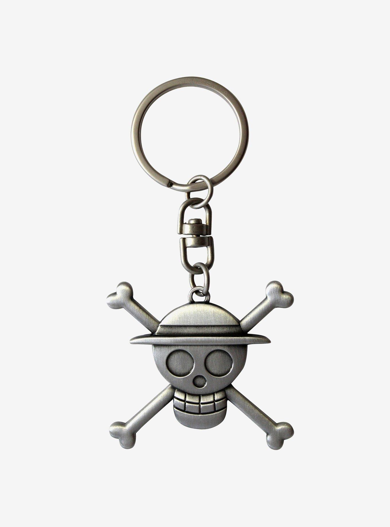 One Piece Straw Hat Pirates Metal Key Chain, , hi-res