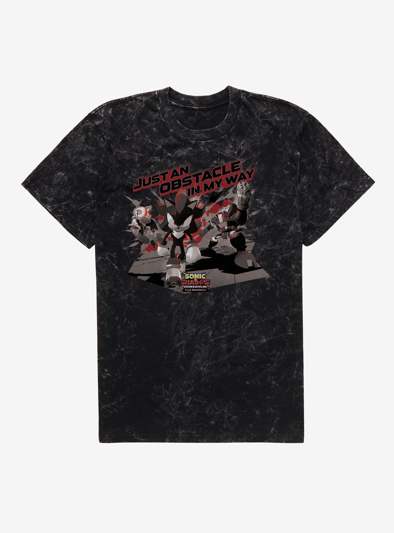 Sonic X Shadow Generations: Dark Beginnings Just An Obstacle In My Way Mineral Wash T-Shirt 