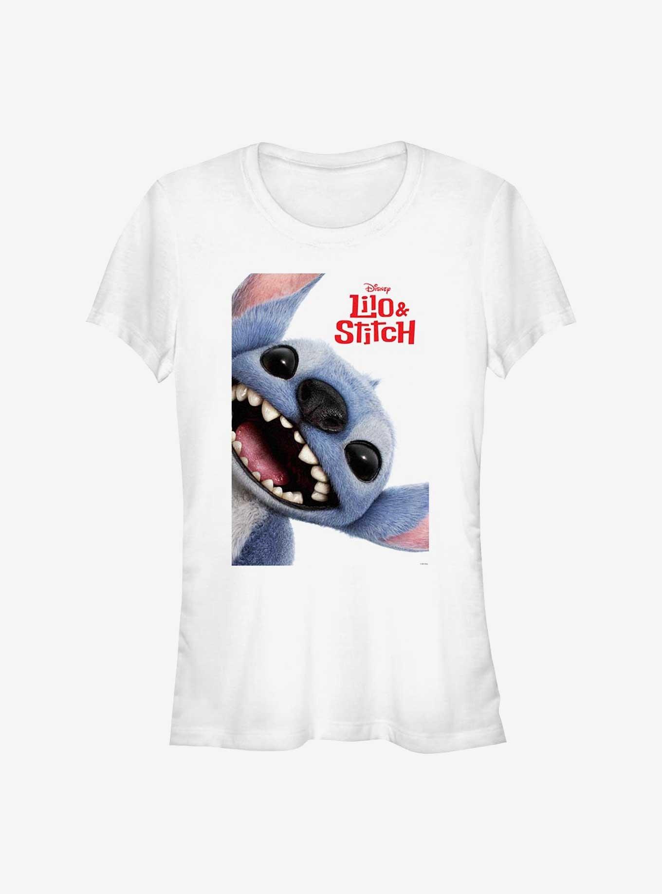 Disney Lilo & Stitch Live Action Poster Stitch Face Girls T-Shirt, , hi-res