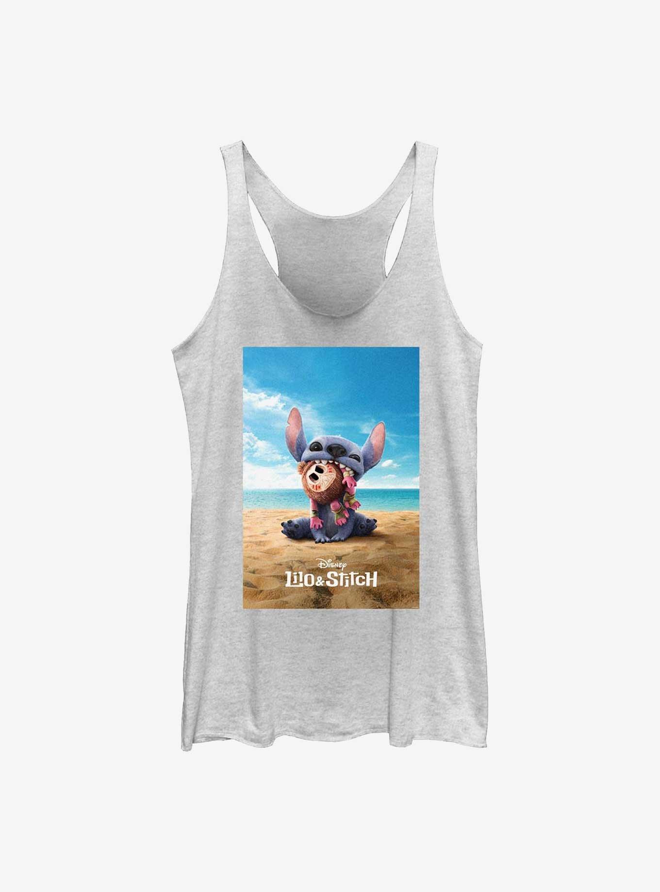 Disney Lilo & Stitch Live Action Stitch On The Beach Poster Girls Tank, , hi-res