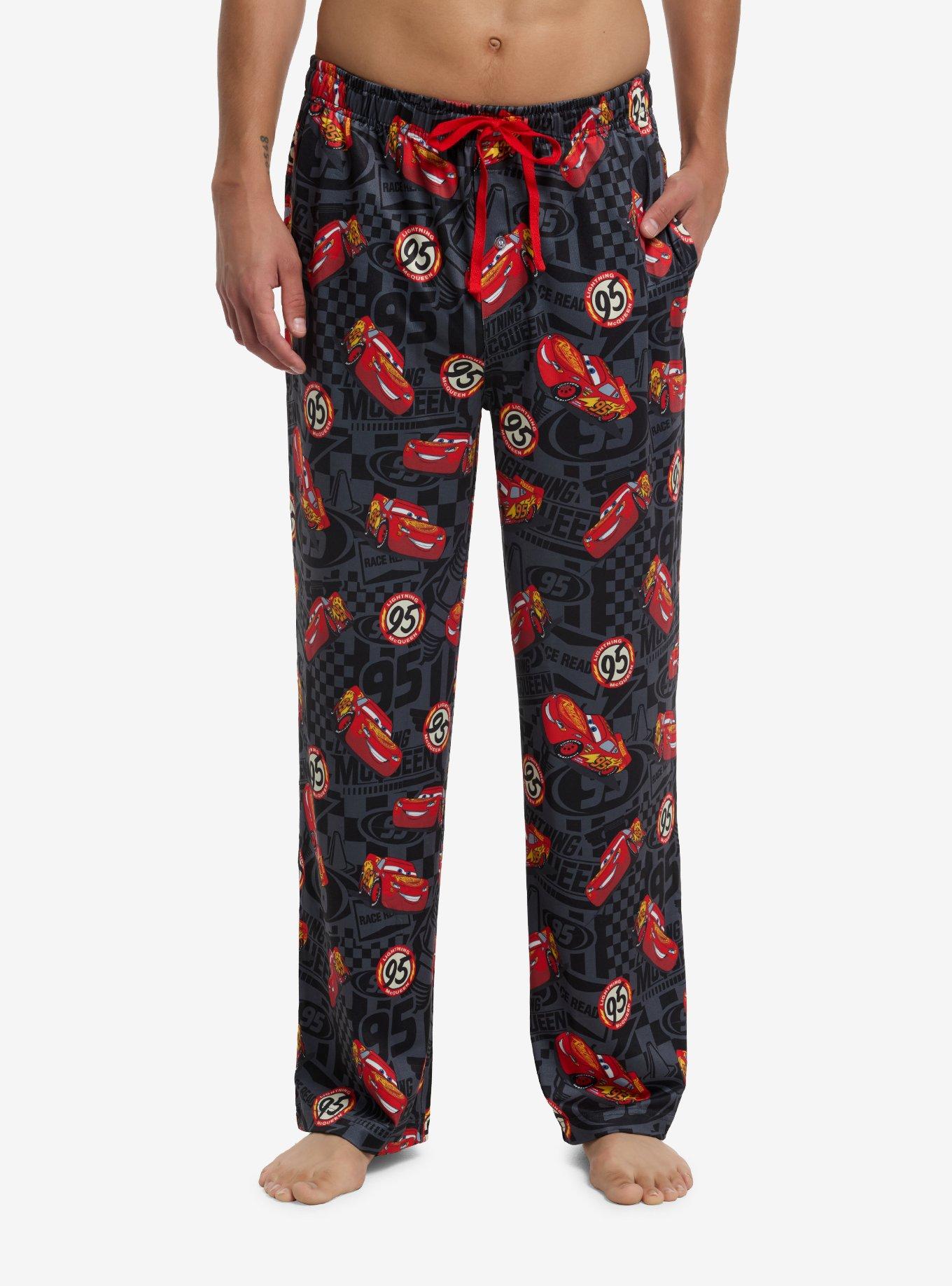 Disney Pixar Cars Lightning McQueen Checkered Pajama Pants, , hi-res