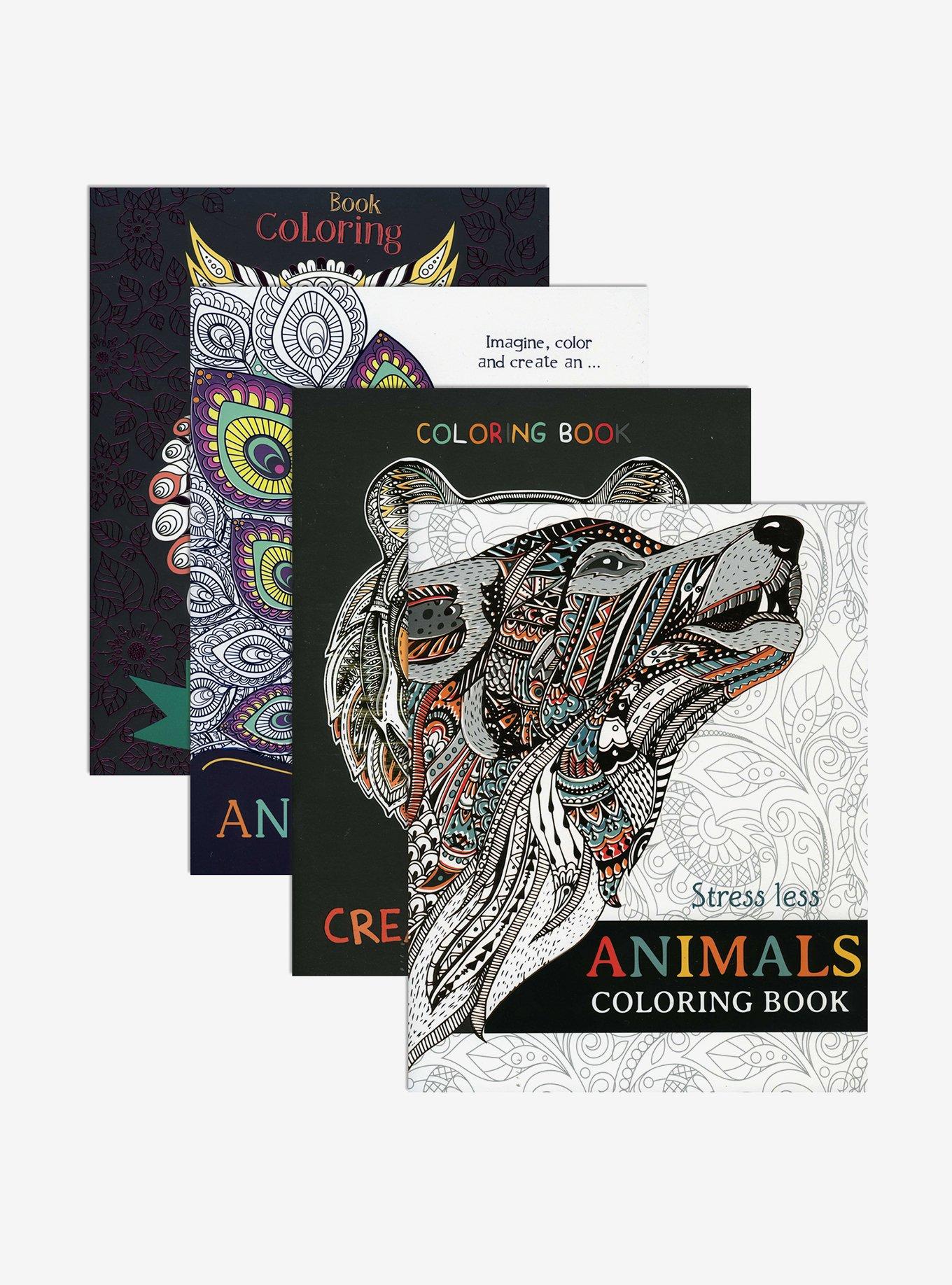 Deluxe Animal Graphics Assorted Blind Coloring Book, , hi-res
