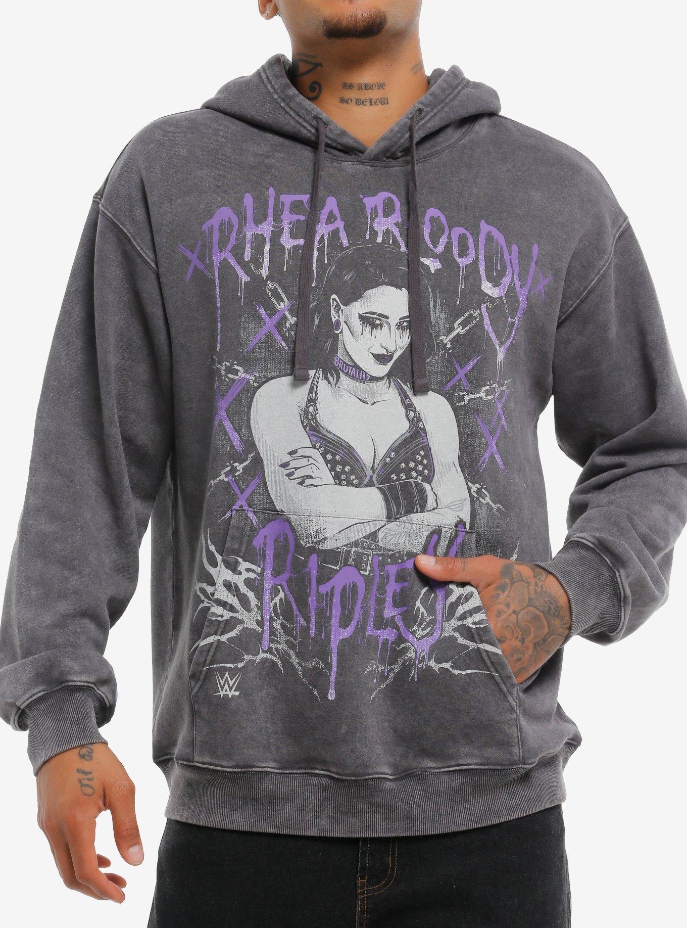 WWE Rhea Ripley Washed Hoodie, , hi-res