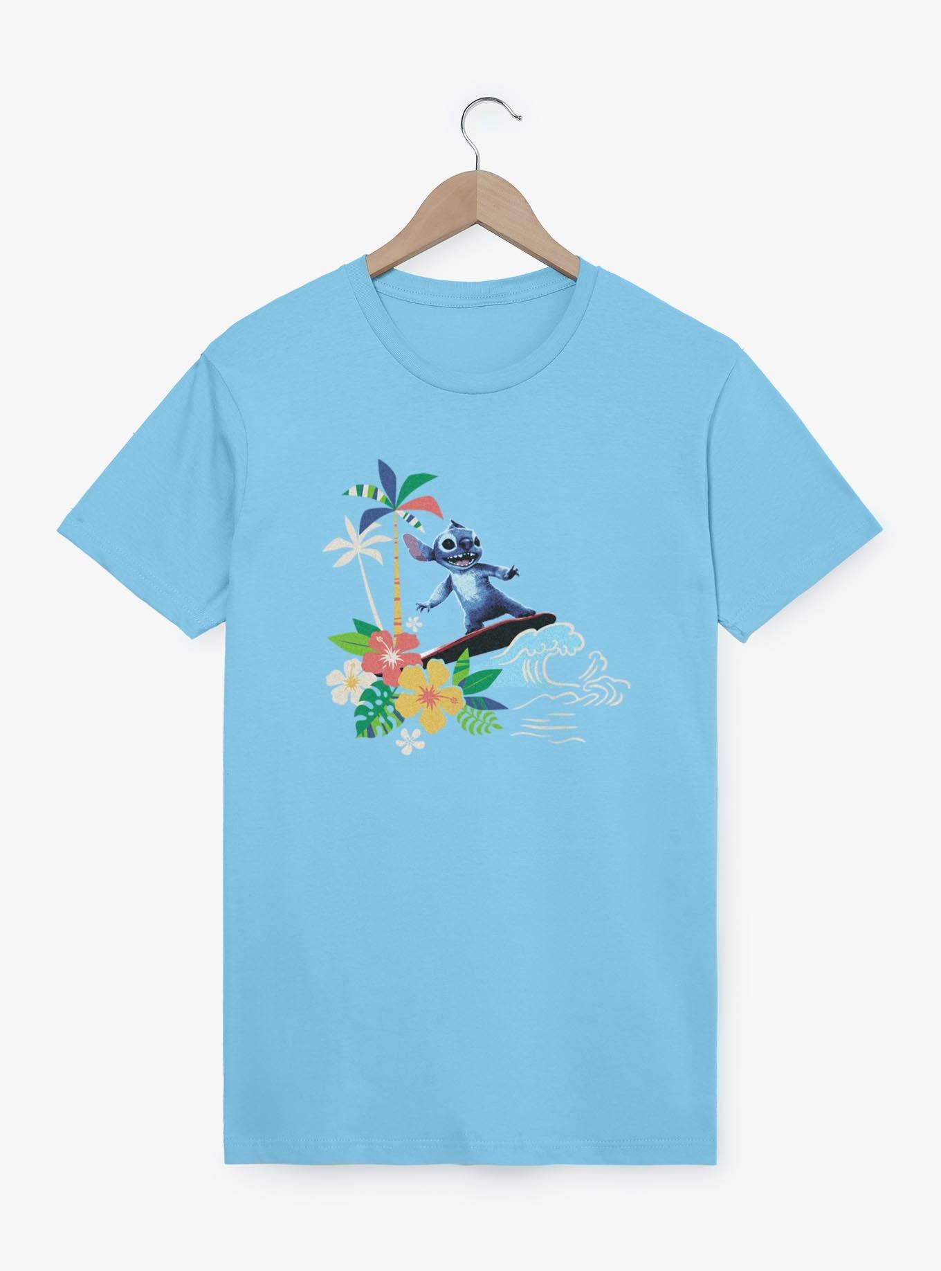 Disney Lilo & Stitch Live Action Surfing Vibes Stitch T-Shirt,Specials : American Fashion Style Bags On Sale