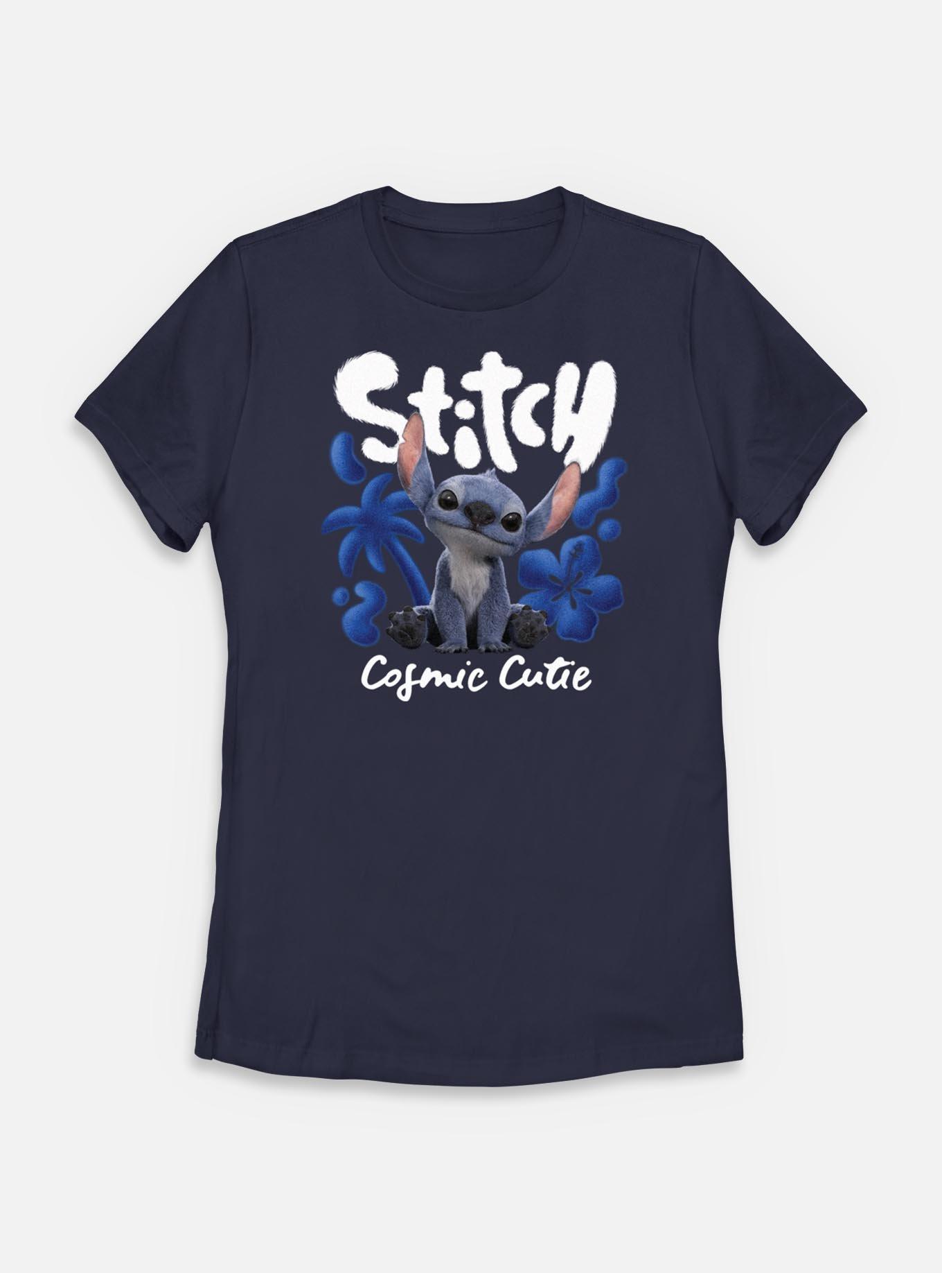 Disney Lilo & Stitch Live Action Cosmic Cutie Stitch Womens T-Shirt,New Products : American Fashion Style Bags On Sale