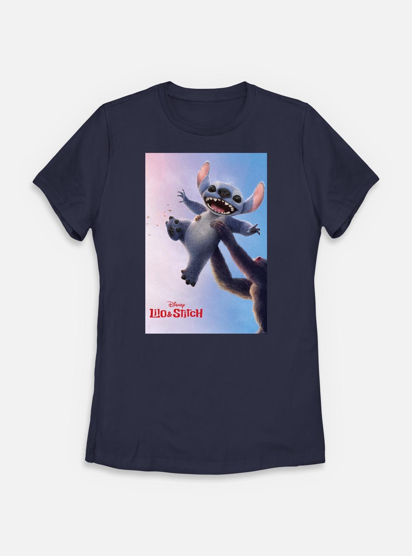 Disney Lilo & Stitch Live Action Stitch And Rafiki Poster Womens T-Shirt,New Products : American Fashion Style Bags On Sale