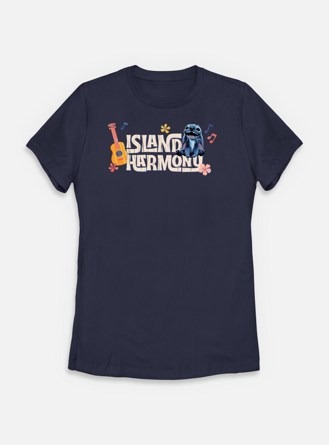 Disney Lilo & Stitch Live Action Island Harmony Stitch Womens T-Shirt,New Products : American Fashion Style Bags On Sale