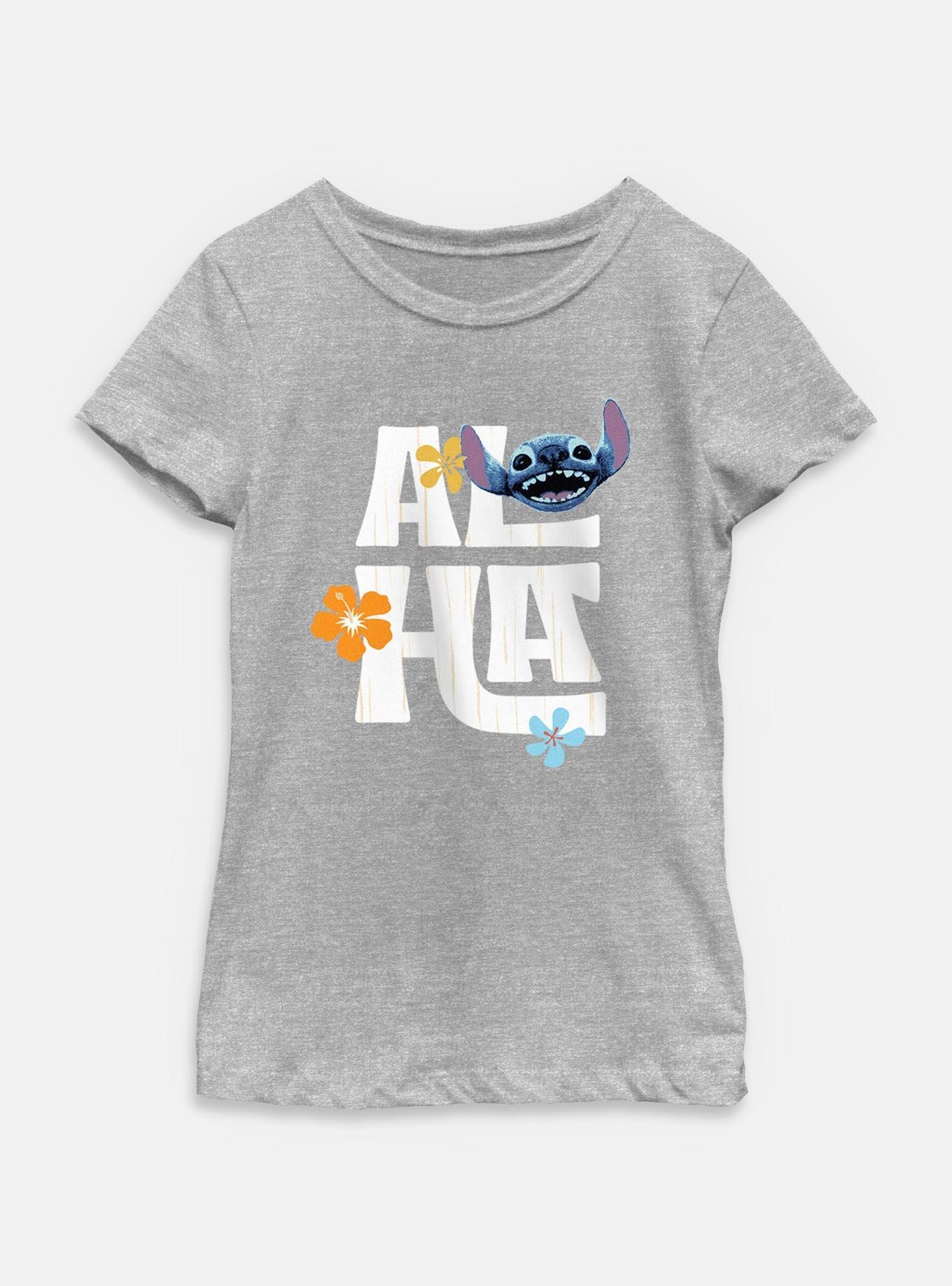 Disney Lilo & Stitch Live Action Aloha Flowers Stitch Youth Girls T-Shirt, , hi-res