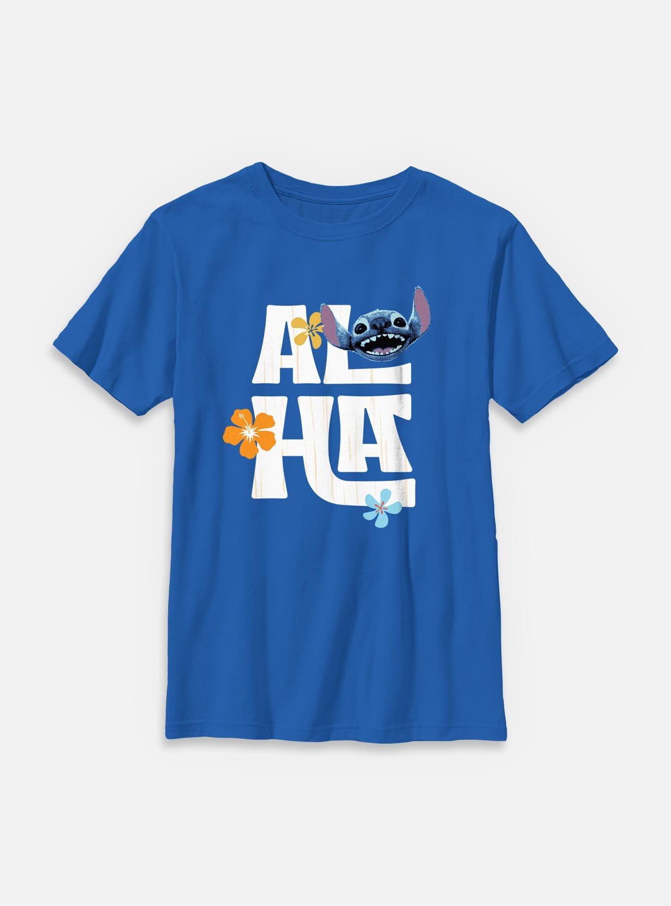 Disney Lilo & Stitch Live Action Aloha Flowers Stitch Youth T-Shirt, , hi-res