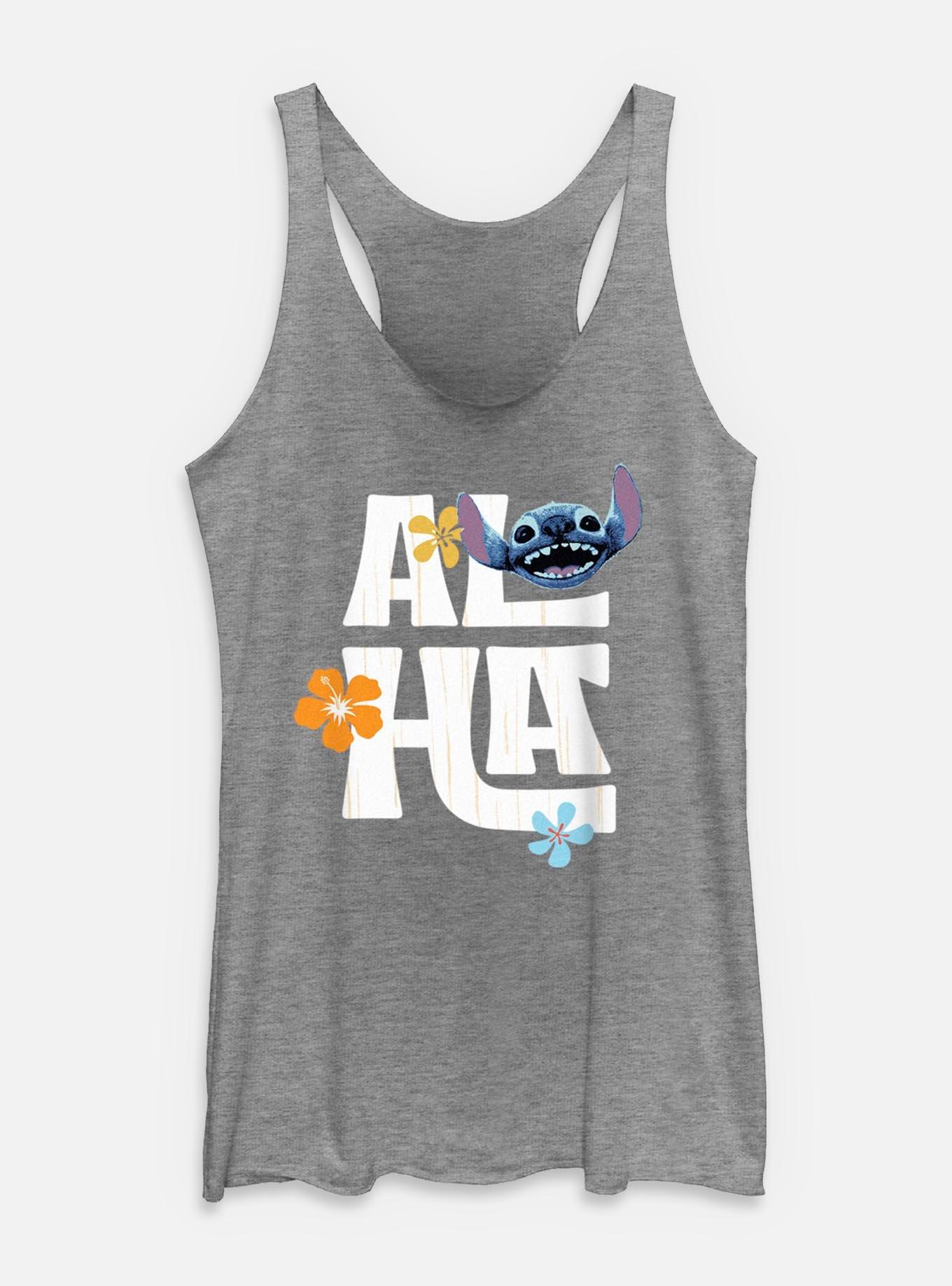 Disney Lilo & Stitch Live Action Aloha Flowers Stitch Womens Tank Top, , hi-res