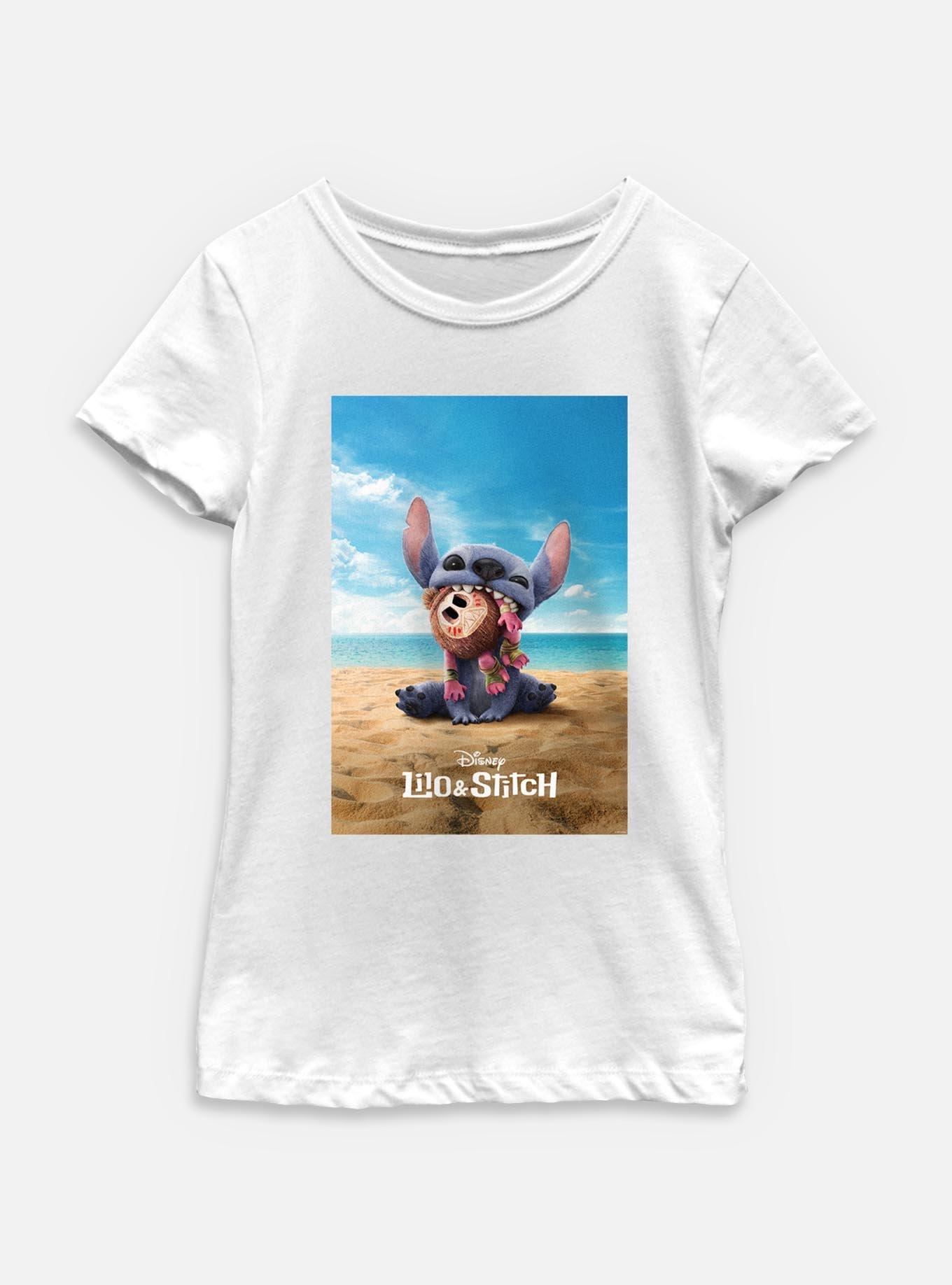 Disney Lilo & Stitch Live Action Beach Poster Youth Girls T-Shirt, , hi-res