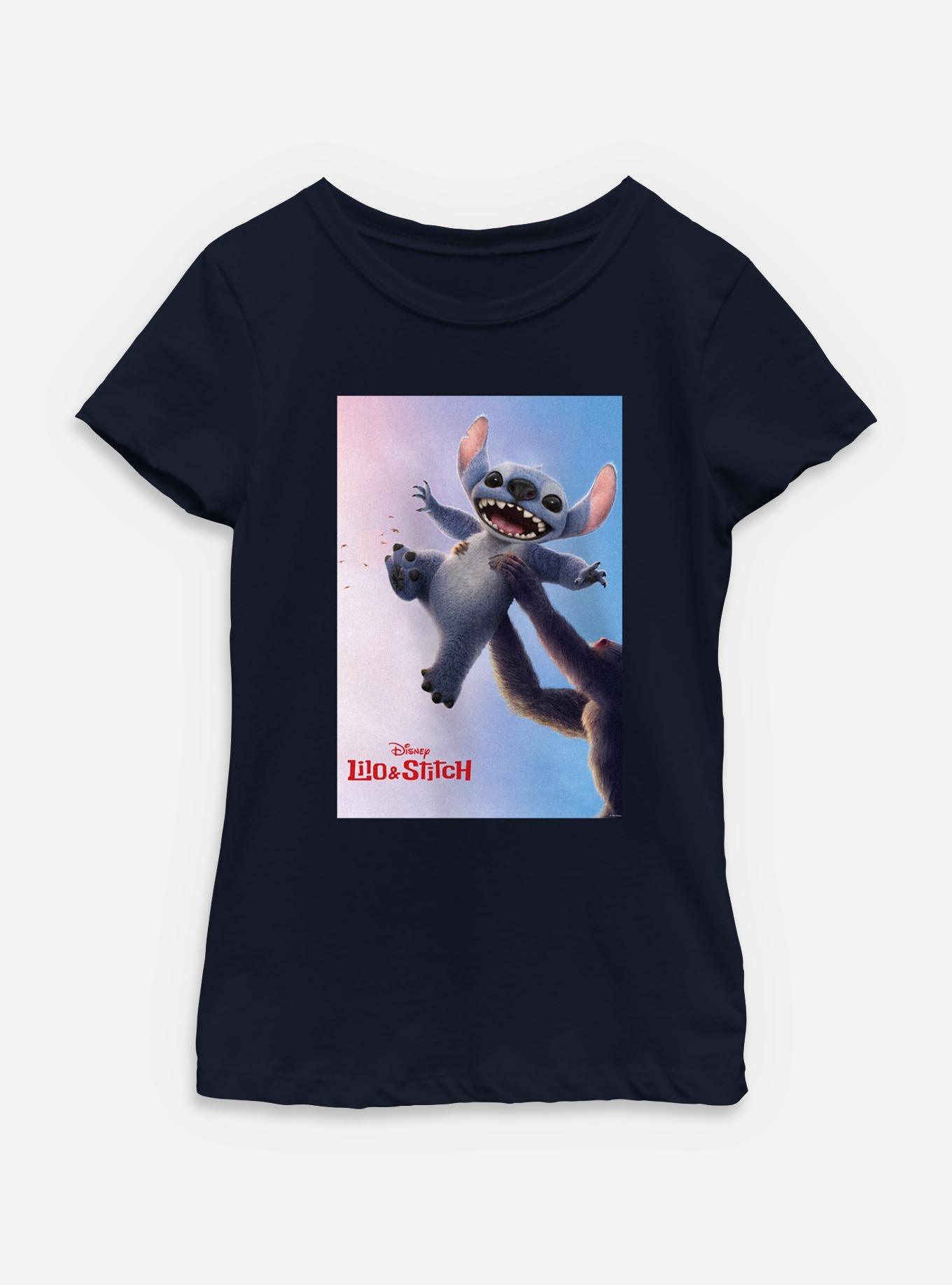Disney Lilo & Stitch Live Action Stitch And Rafiki Poster Youth Girls T-Shirt, , hi-res