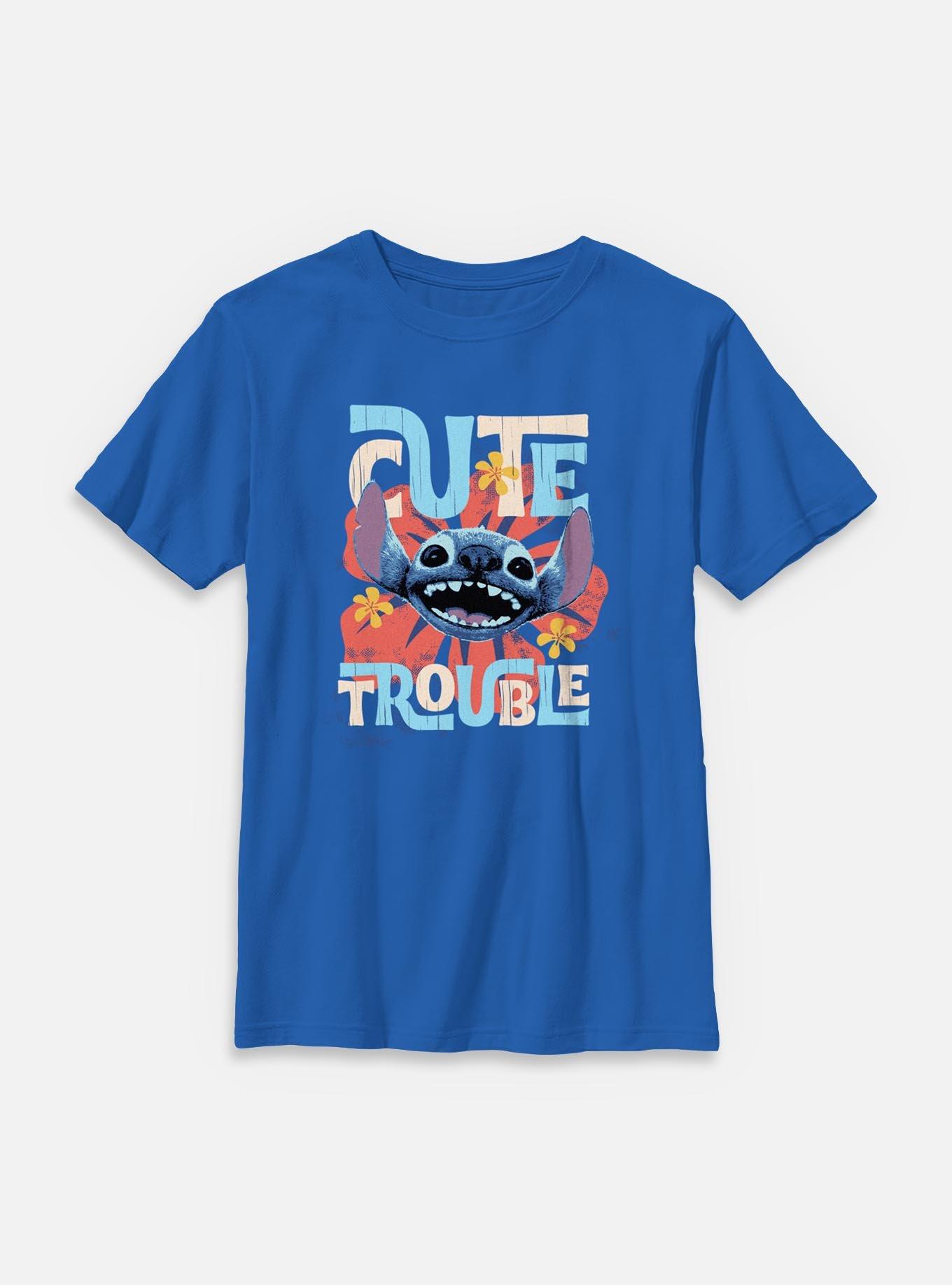 Disney Lilo & Stitch Live Action Cute Trouble Stitch Youth T-Shirt, , hi-res