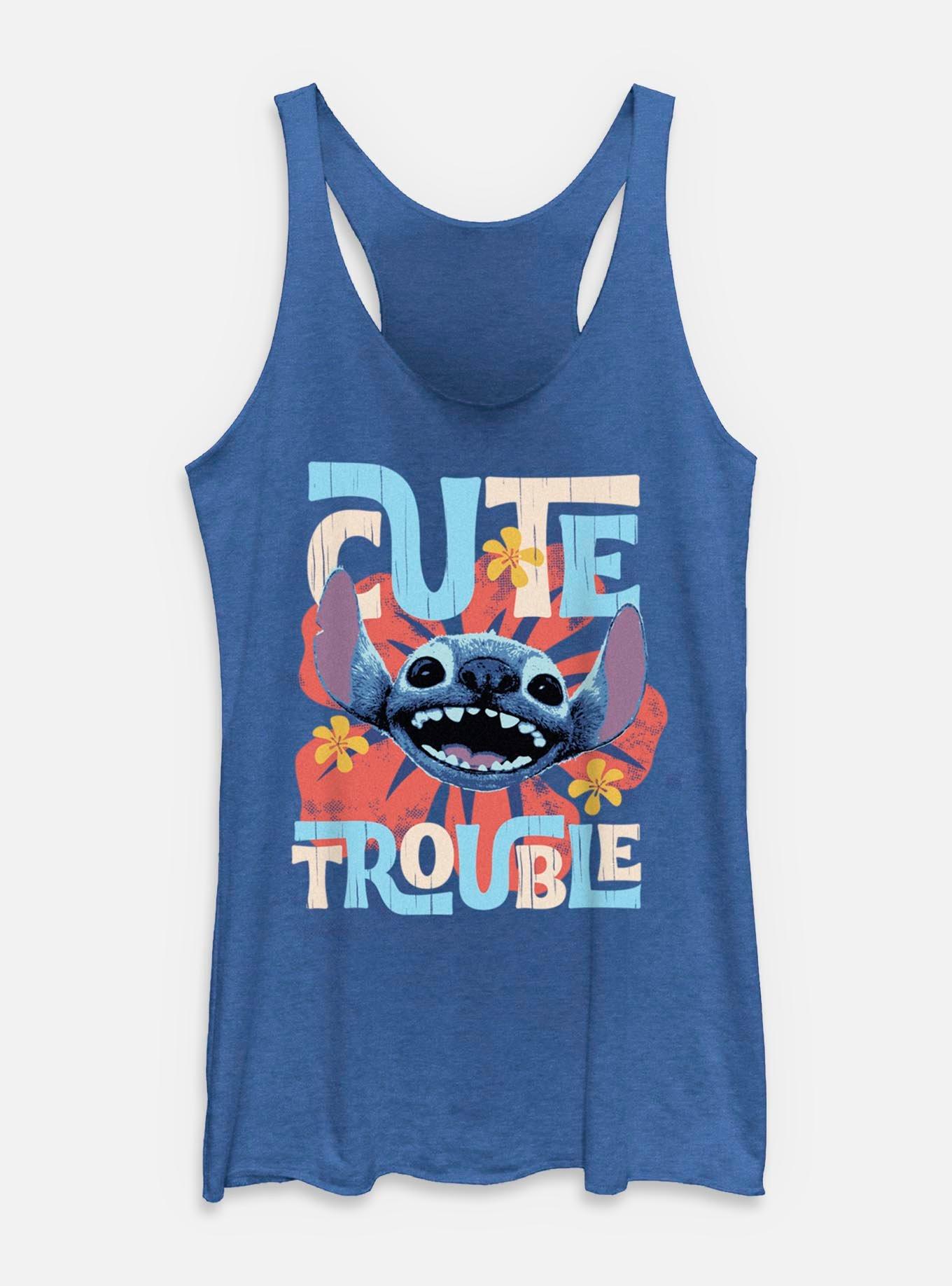 Disney Lilo & Stitch Live Action Cute Trouble Stitch Womens Tank Top,New Products : American Fashion Style Bags On Sale