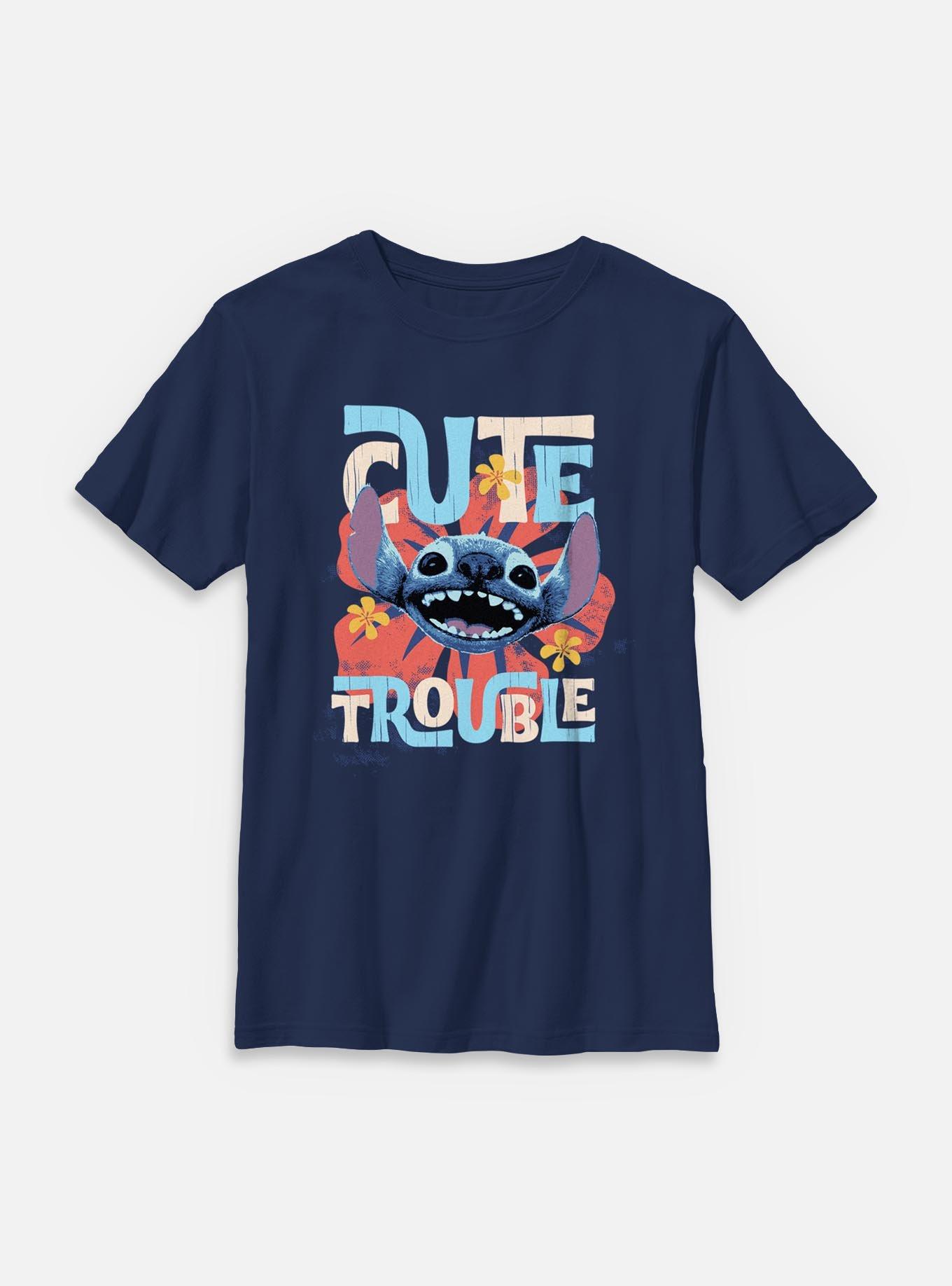 Disney Lilo & Stitch Live Action Cute Trouble Stitch Youth T-Shirt, , hi-res