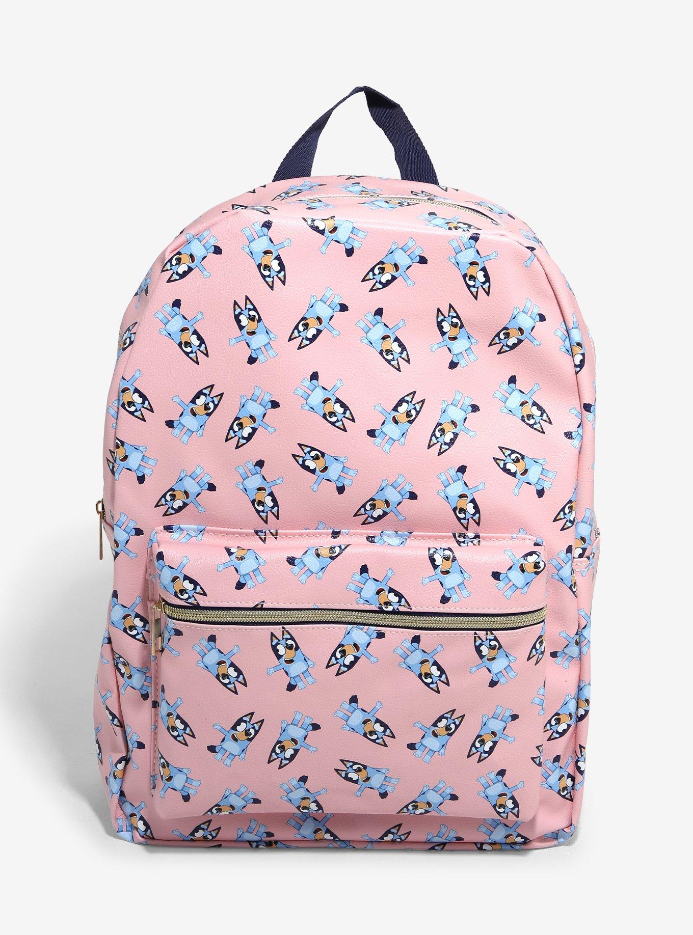 Bluey Pink Allover Print Backpack, , hi-res