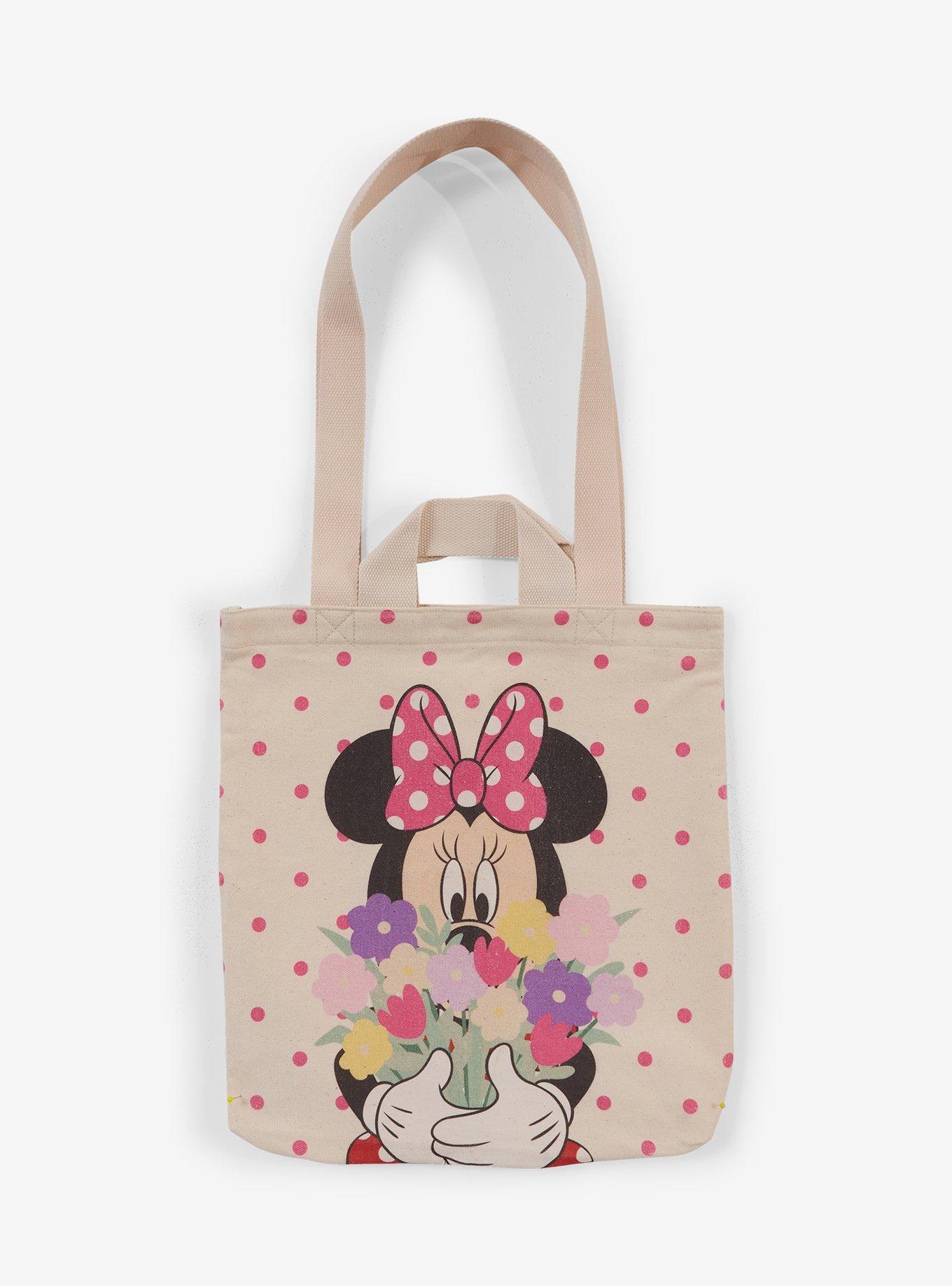 Disney Minnie Mouse Bouquet Canvas Tote Bag, , hi-res