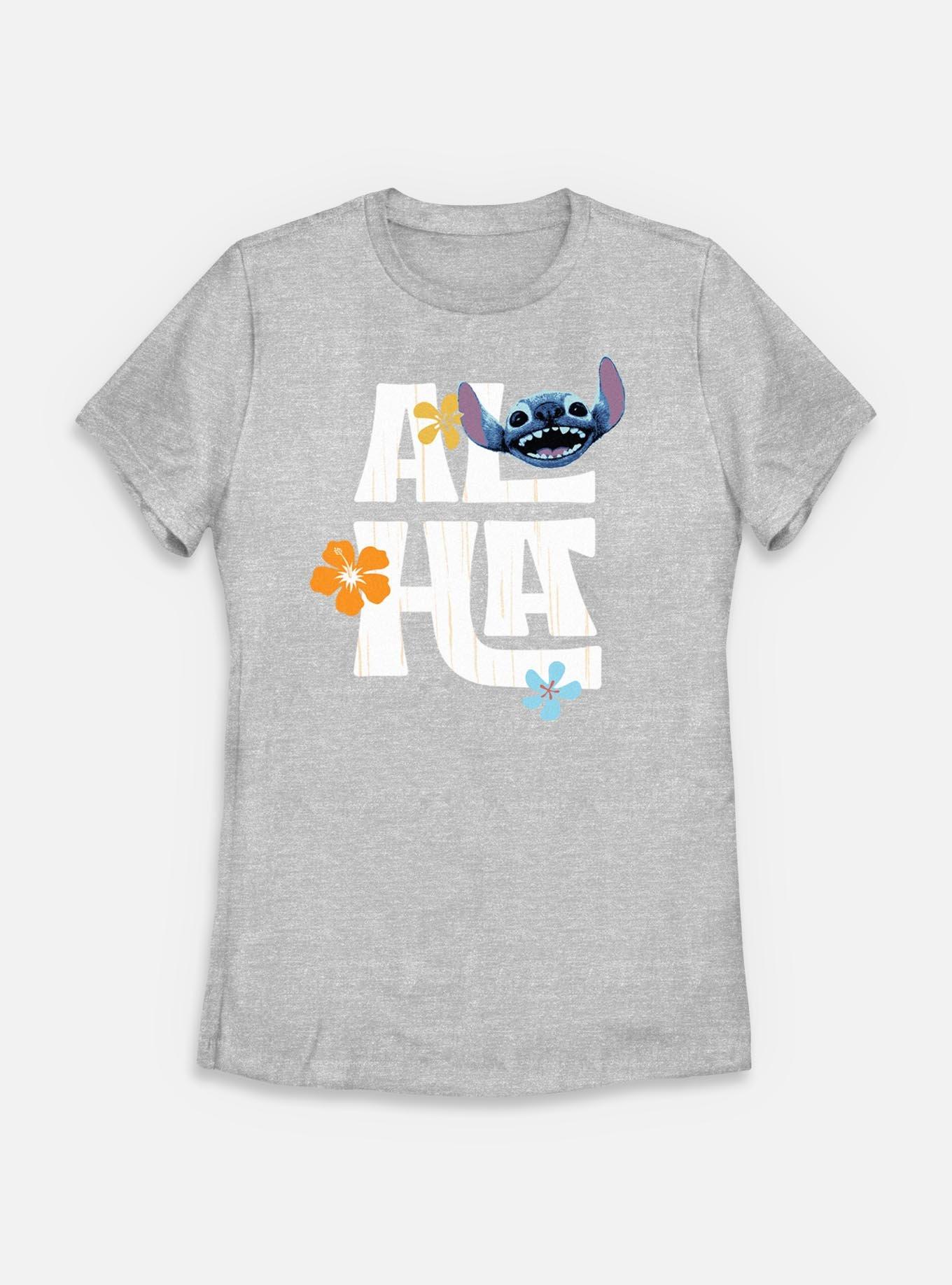Disney Lilo & Stitch Live Action Aloha Flowers Stitch Womens T-Shirt, , hi-res