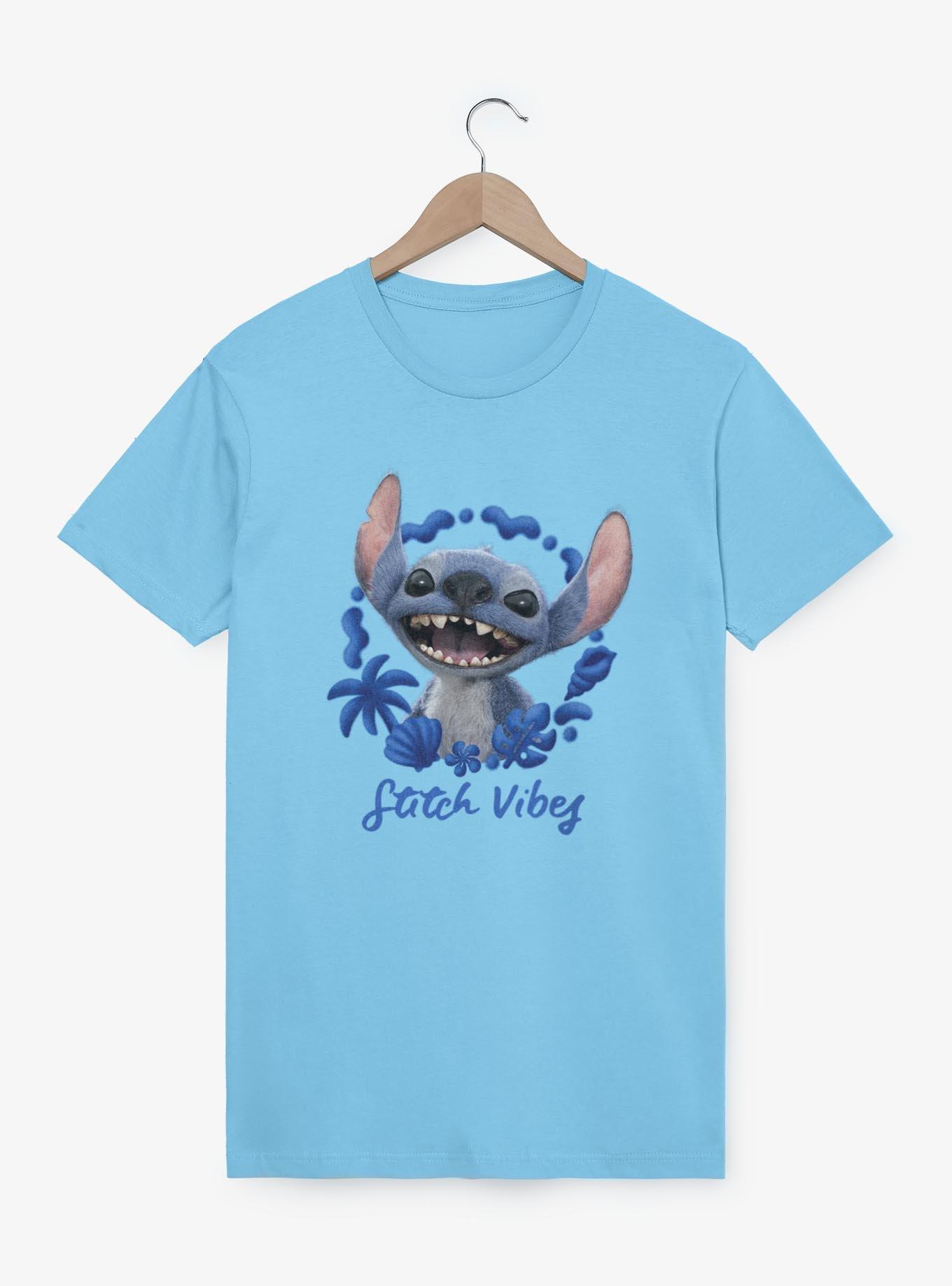 Disney Lilo & Stitch Live Action Stitch Vibes T-Shirt, LT BLUE, hi-res
