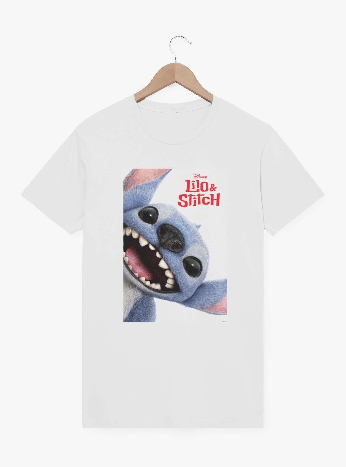 Disney Lilo & Stitch Live Action Stitch Face Poster T-Shirt, , hi-res