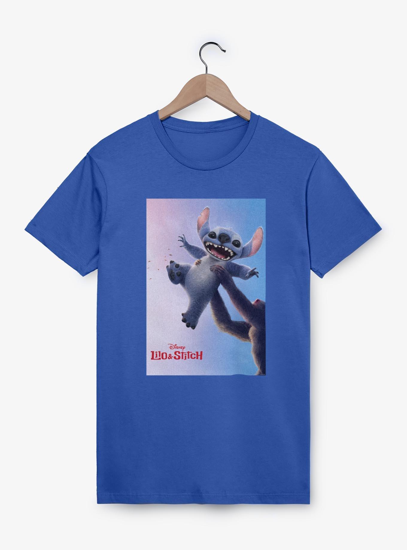 Disney Lilo & Stitch Live Action Stitch And Rafiki Poster T-Shirt, ROYAL, hi-res