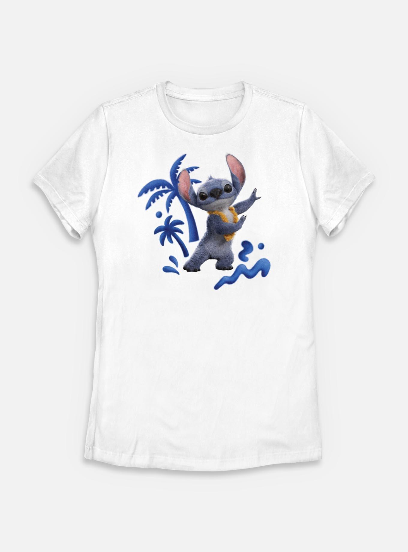 Disney Lilo & Stitch Live Action Dancing Stitch Womens T-Shirt, WHITE, hi-res