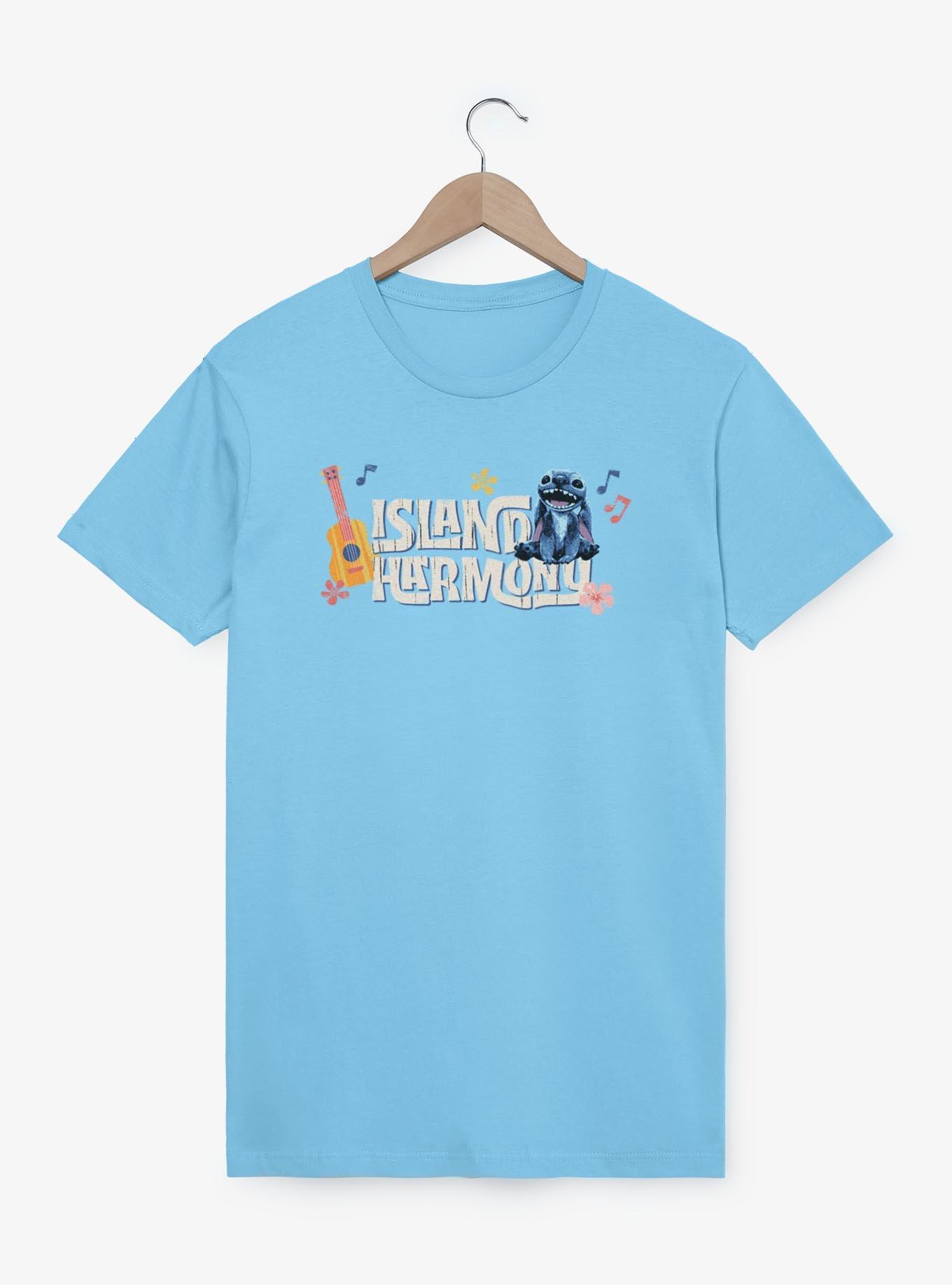 Disney Lilo & Stitch Live Action Island Harmony Stitch T-Shirt, LT BLUE, hi-res