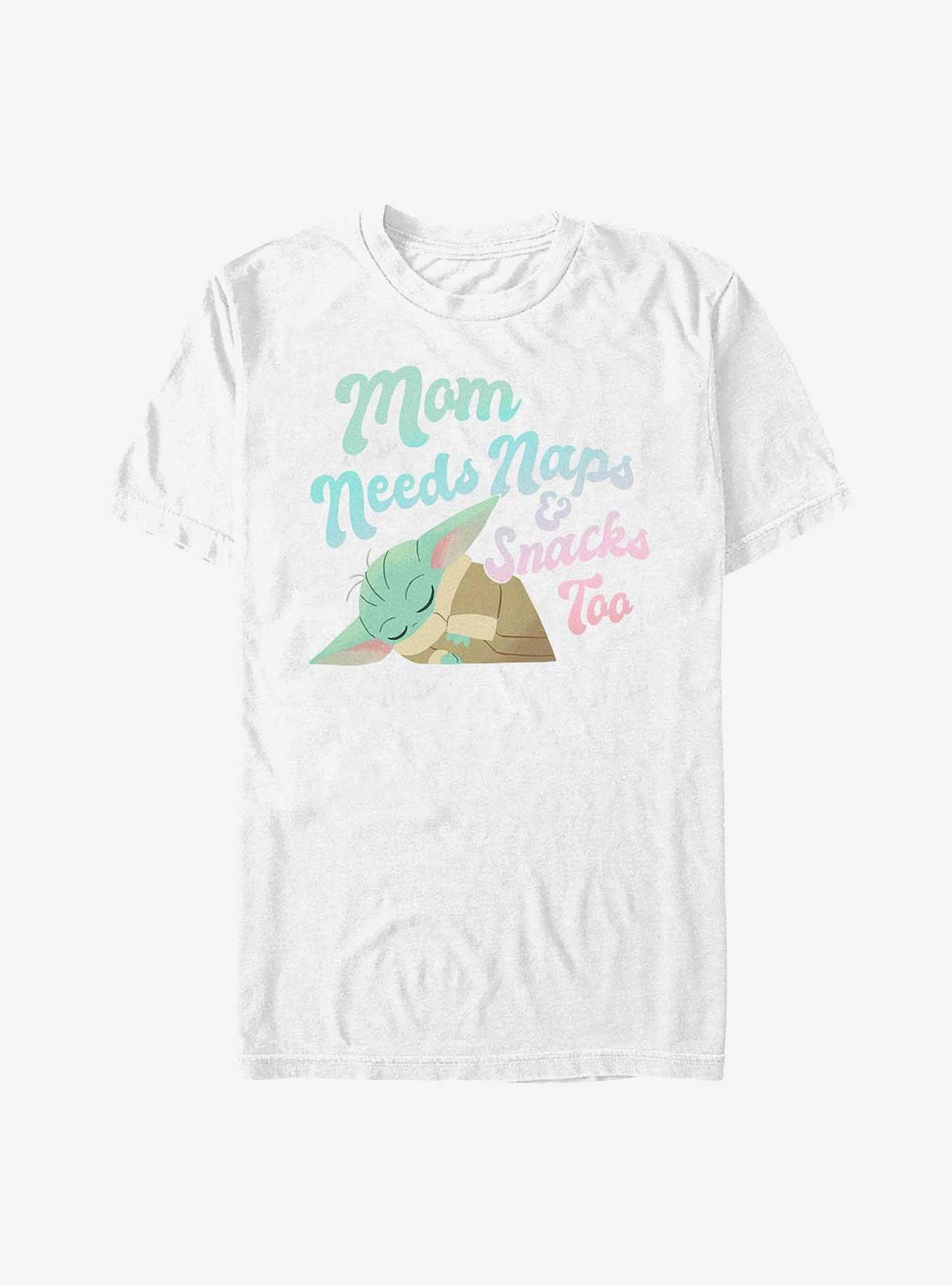 Star Wars The Mandalorian Mom Needs Naps And Snacks T-Shirt, , hi-res