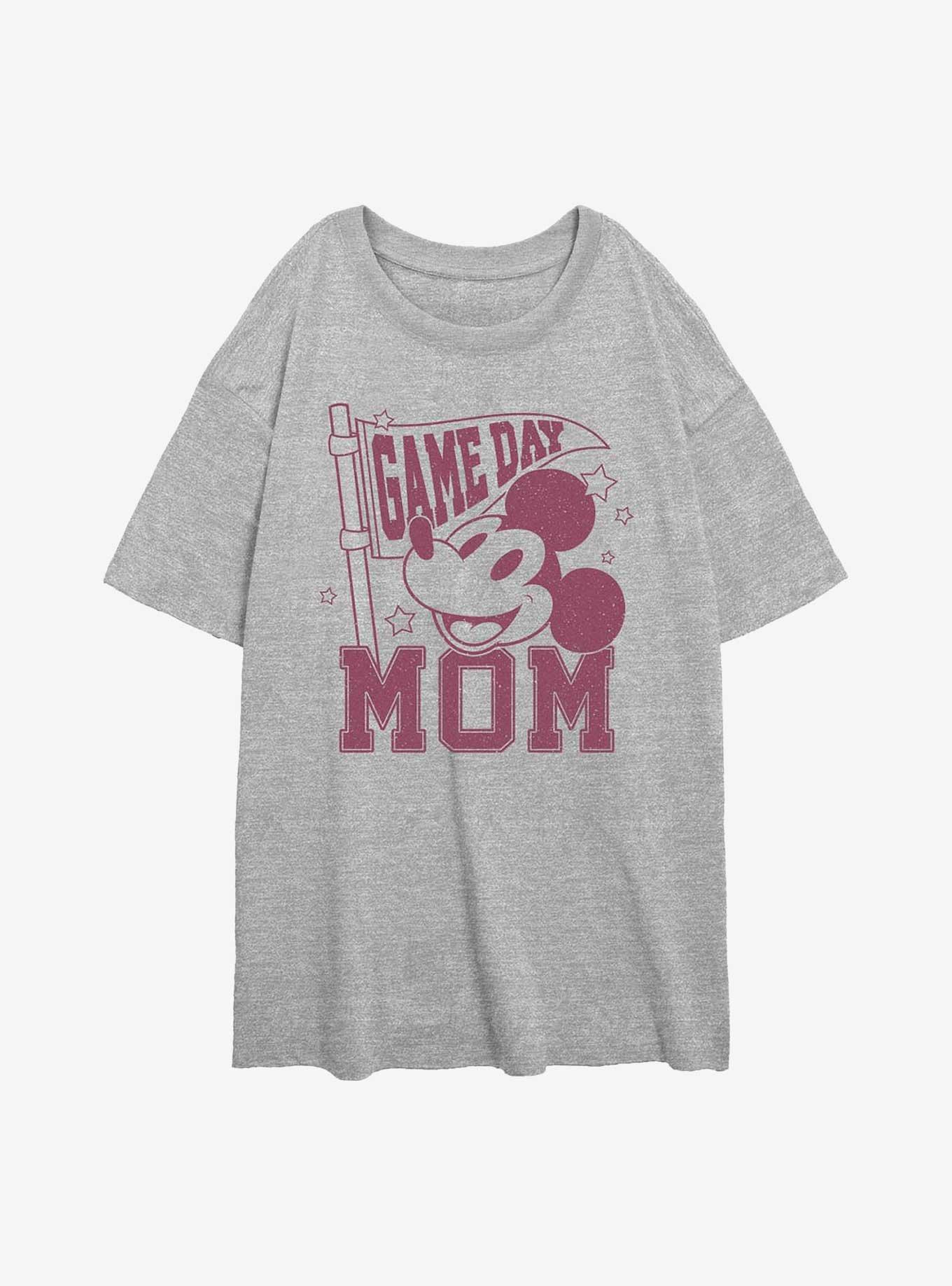 Disney Mickey Mouse Game Day Mom Girls Oversized T-Shirt