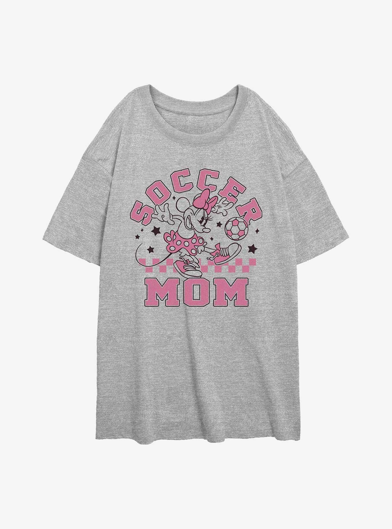 Disney Minnie Mouse Soccer Mom Girls Oversized T-Shirt