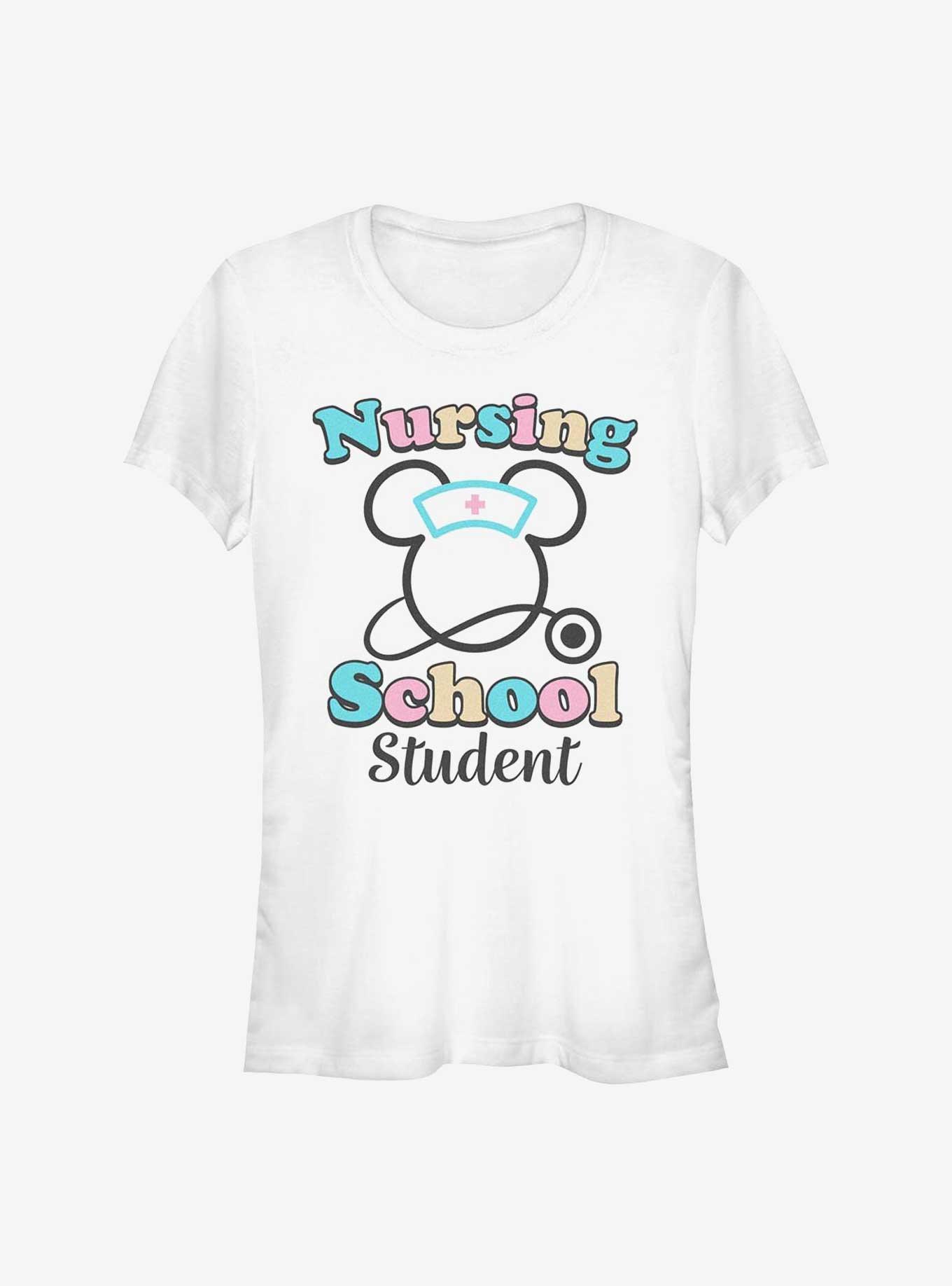 Disney Minnie Mouse Nursing School Student Girls T-Shirt, WHITE, hi-res