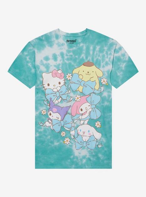 Hello Kitty & Friends Pompompurin lichtbeige klassieke top | grafisch T- shirt met cartoonprint voor dames | Ronde hals korte mouw pull-on honden willen gewoon plezier hebben shirt, Havermout, S