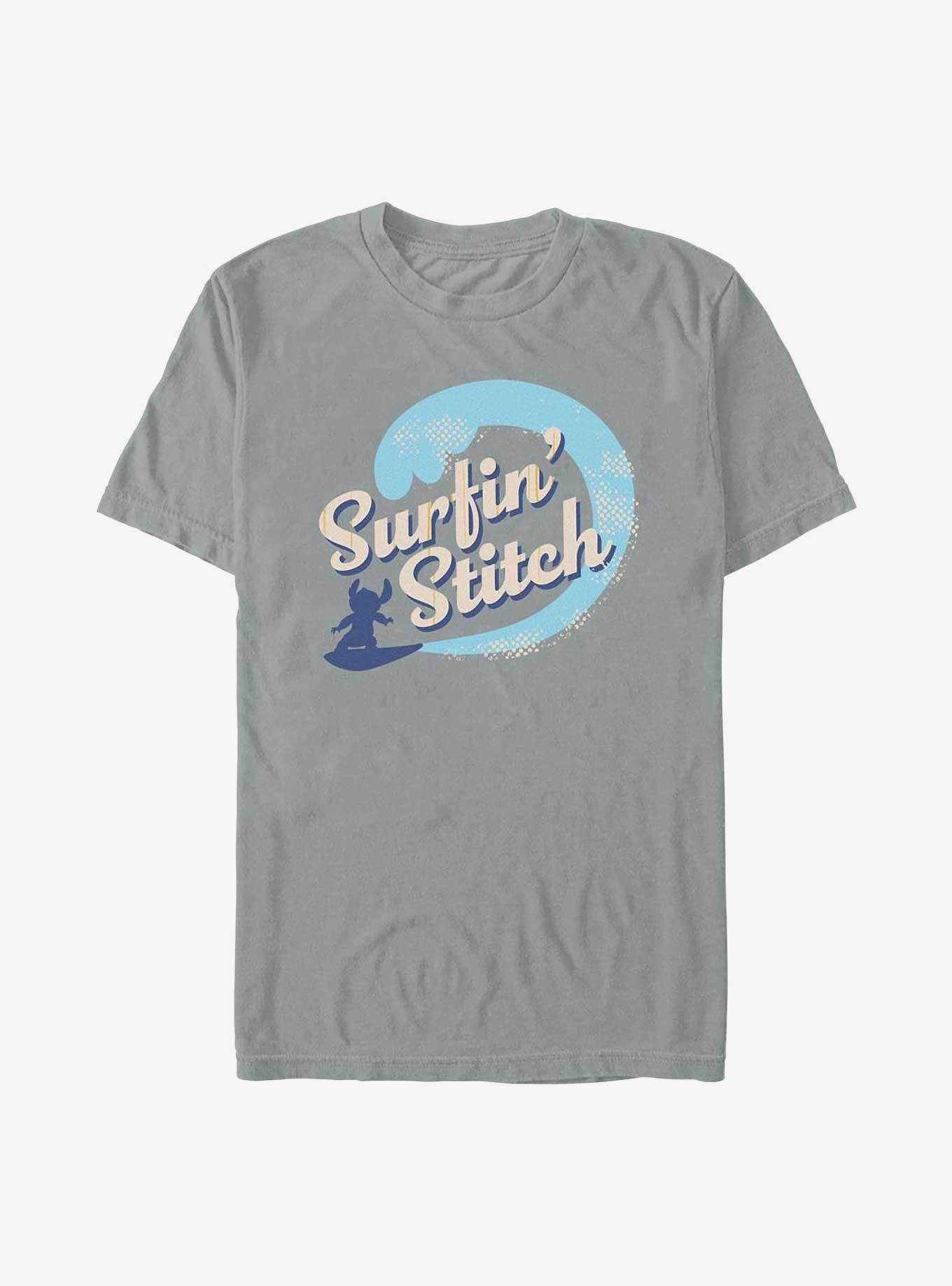 Disney Lilo & Stitch Live Action Surfing Stitch Garment Dye T-Shirt, , hi-res