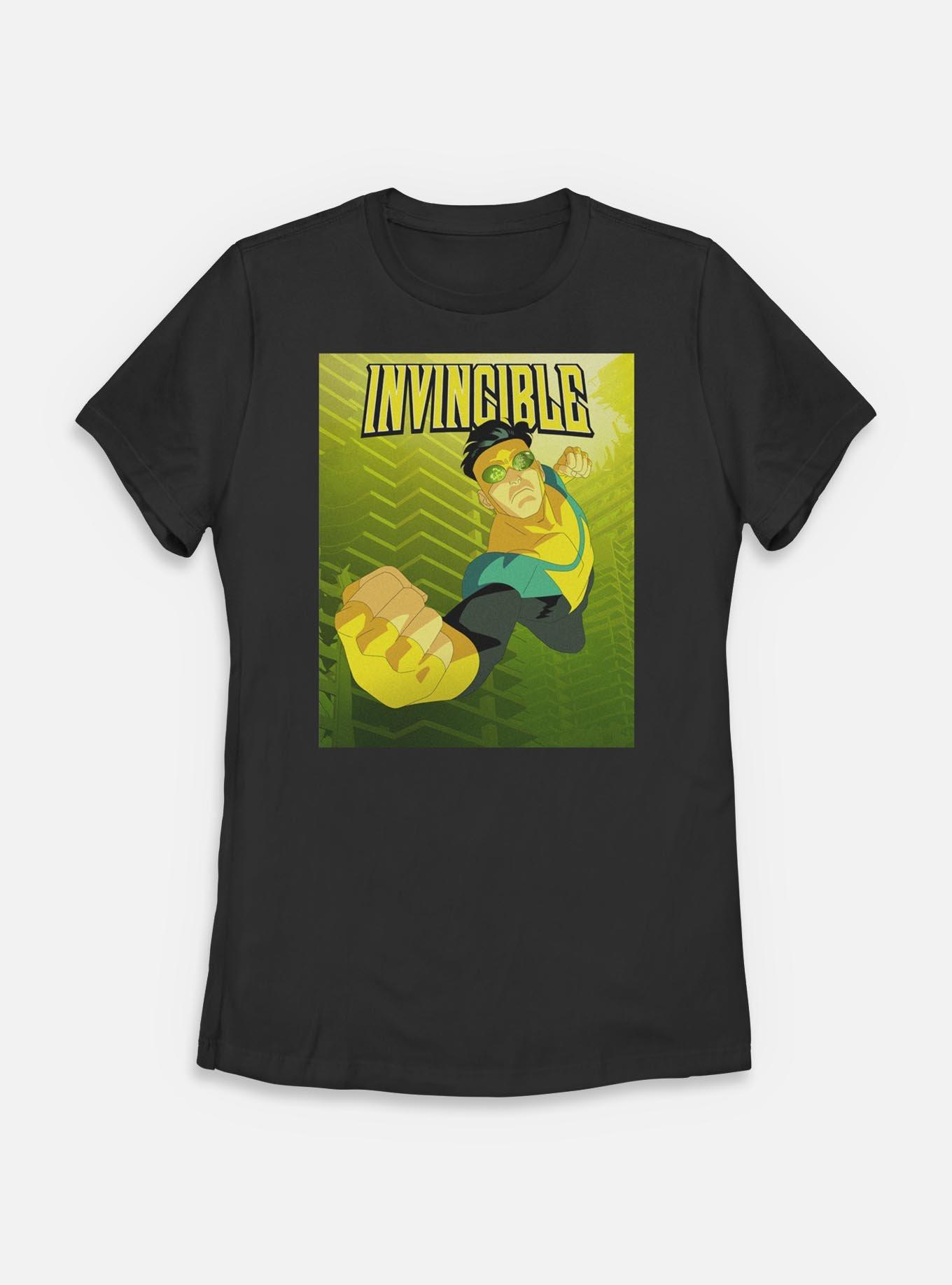 Invincible Punch Womens T-Shirt, BLACK, hi-res