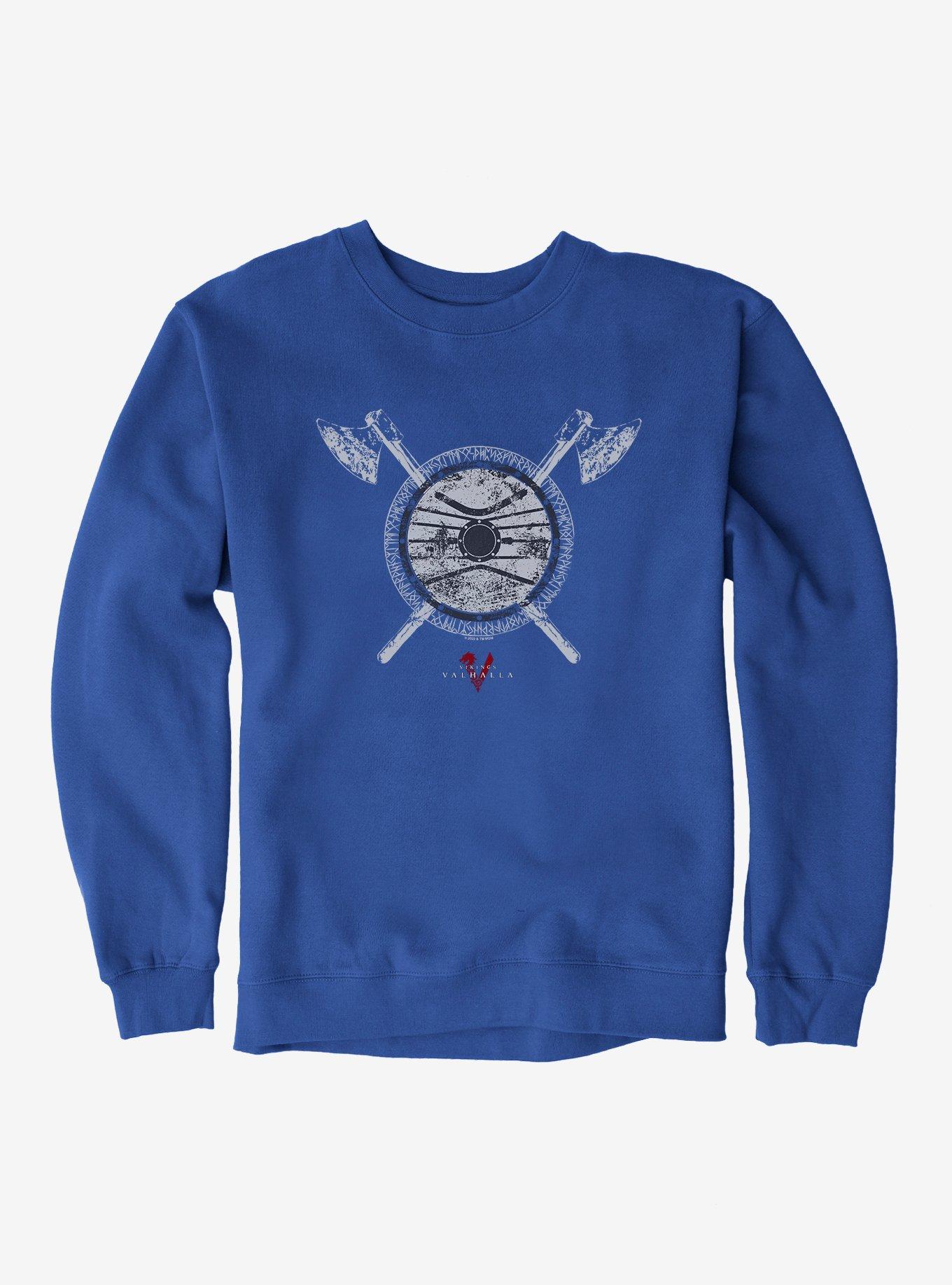 Vikings: Valhalla Erikkson Shield Symbol Sweatshirt, ROYAL, hi-res