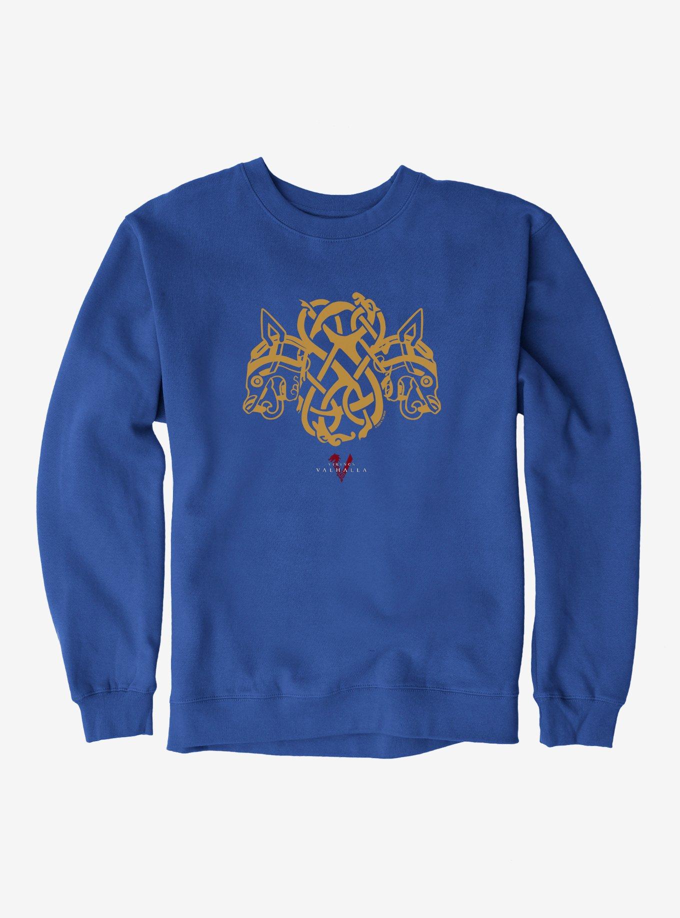 Vikings: Valhalla Two Wolves Sweatshirt, ROYAL, hi-res