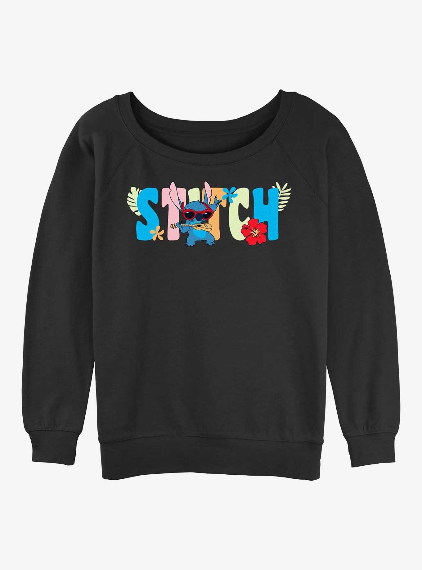 Disney Lilo & Stitch Tropic Shades Name Girls Slouchy Sweatshirt, , hi-res